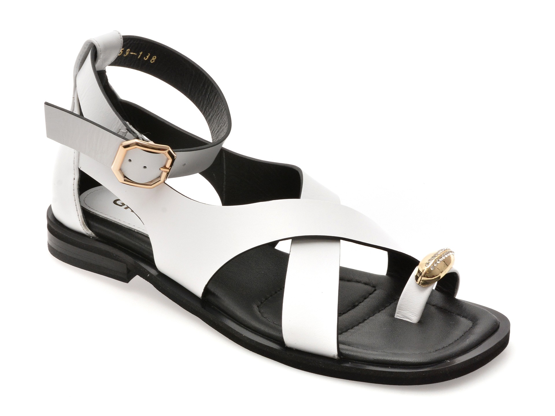 Sandale GRYXX albe, 532259, din piele naturala 1 Sandale GRYXX albe