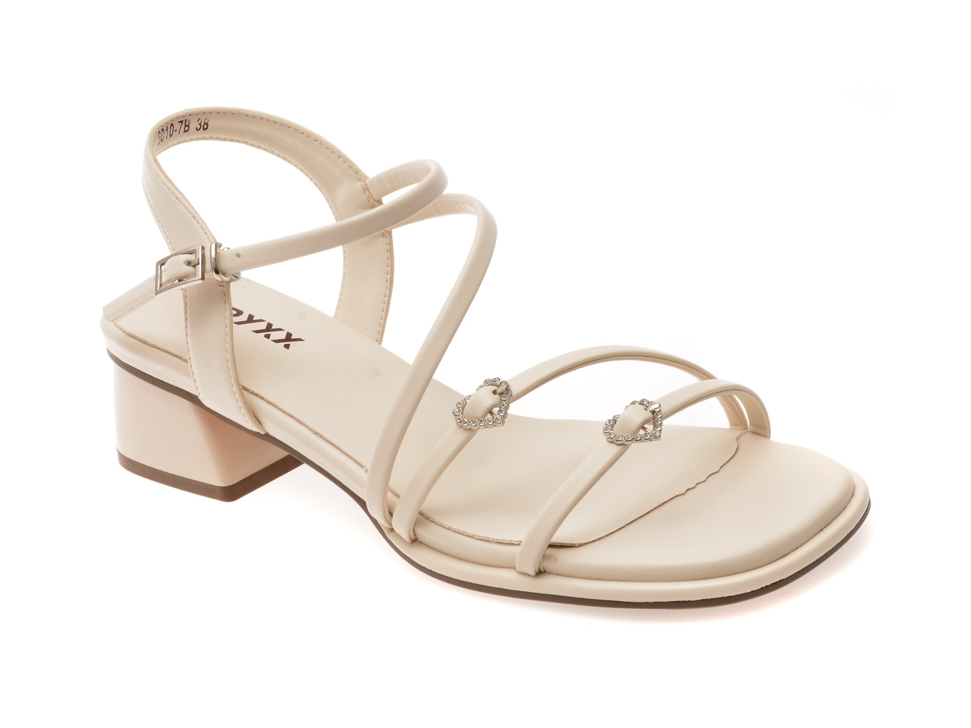 Sandale GRYXX albe, 6010, din piele ecologica 1 Sandale GRYXX albe