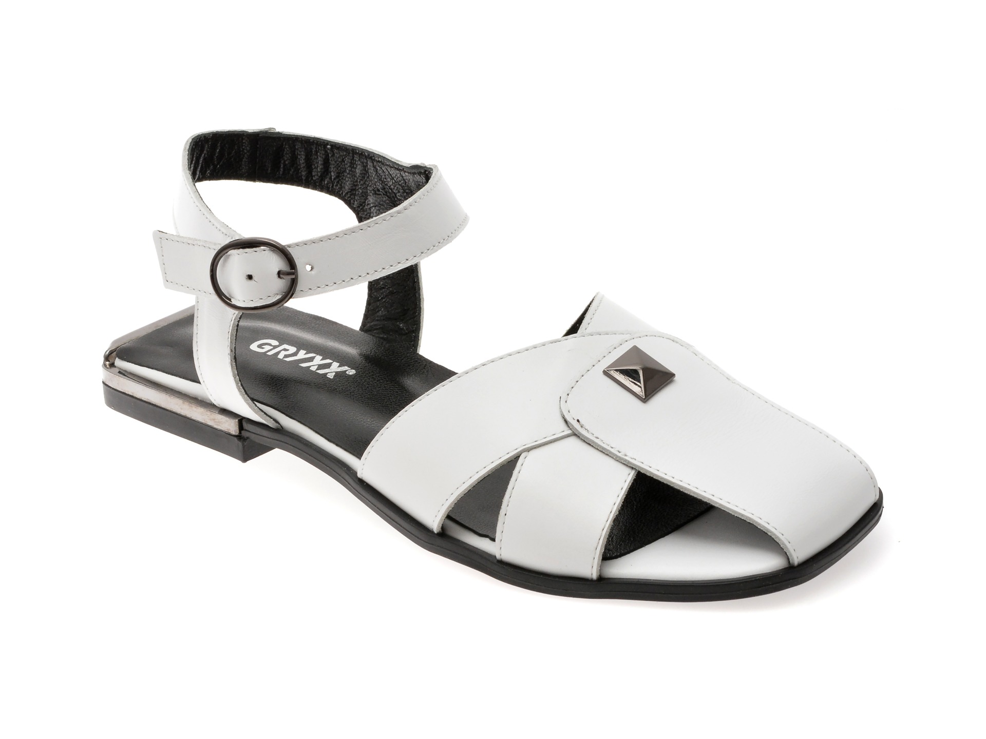 Sandale GRYXX albe, 6400015, din piele naturala 1 Sandale GRYXX albe