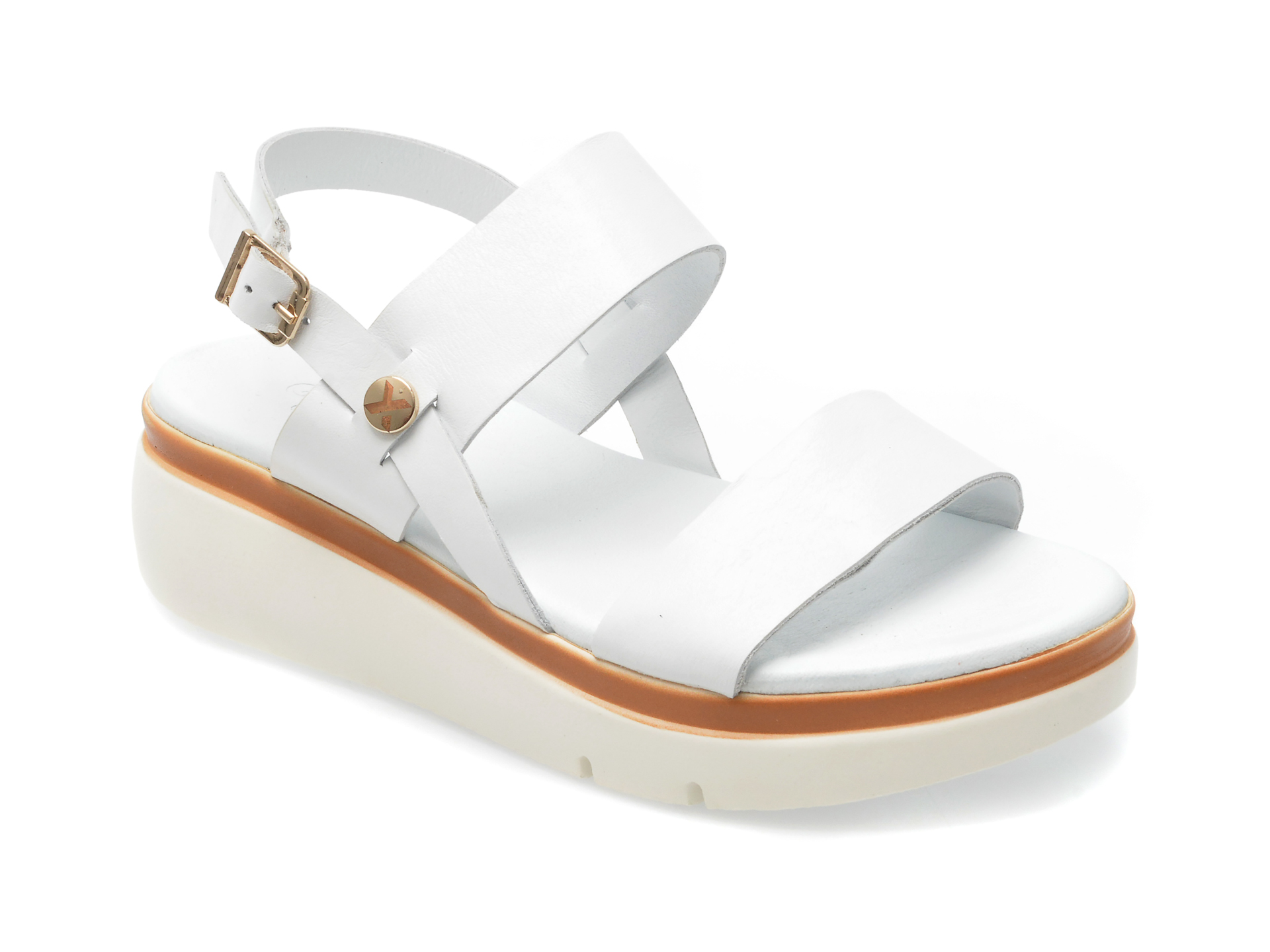 Sandale GRYXX albe, 7900, din piele naturala 1 Sandale GRYXX albe