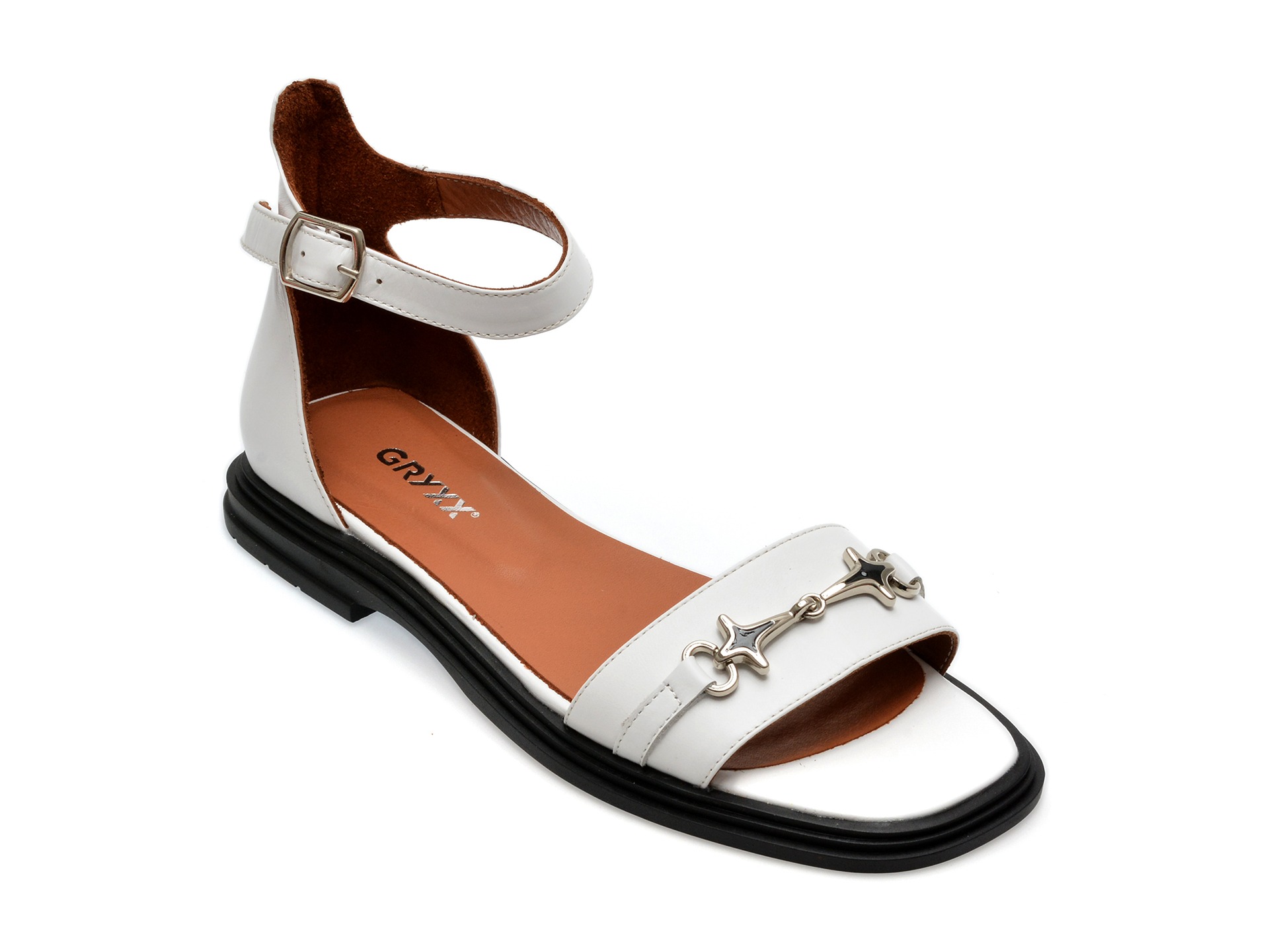 Sandale GRYXX albe, 9772402, din piele naturala 1 Sandale GRYXX albe