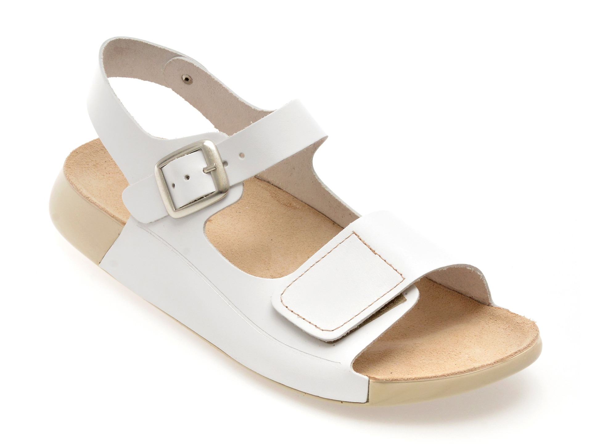 Sandale GRYXX albe, SGP28, din piele naturala 1 Sandale GRYXX albe