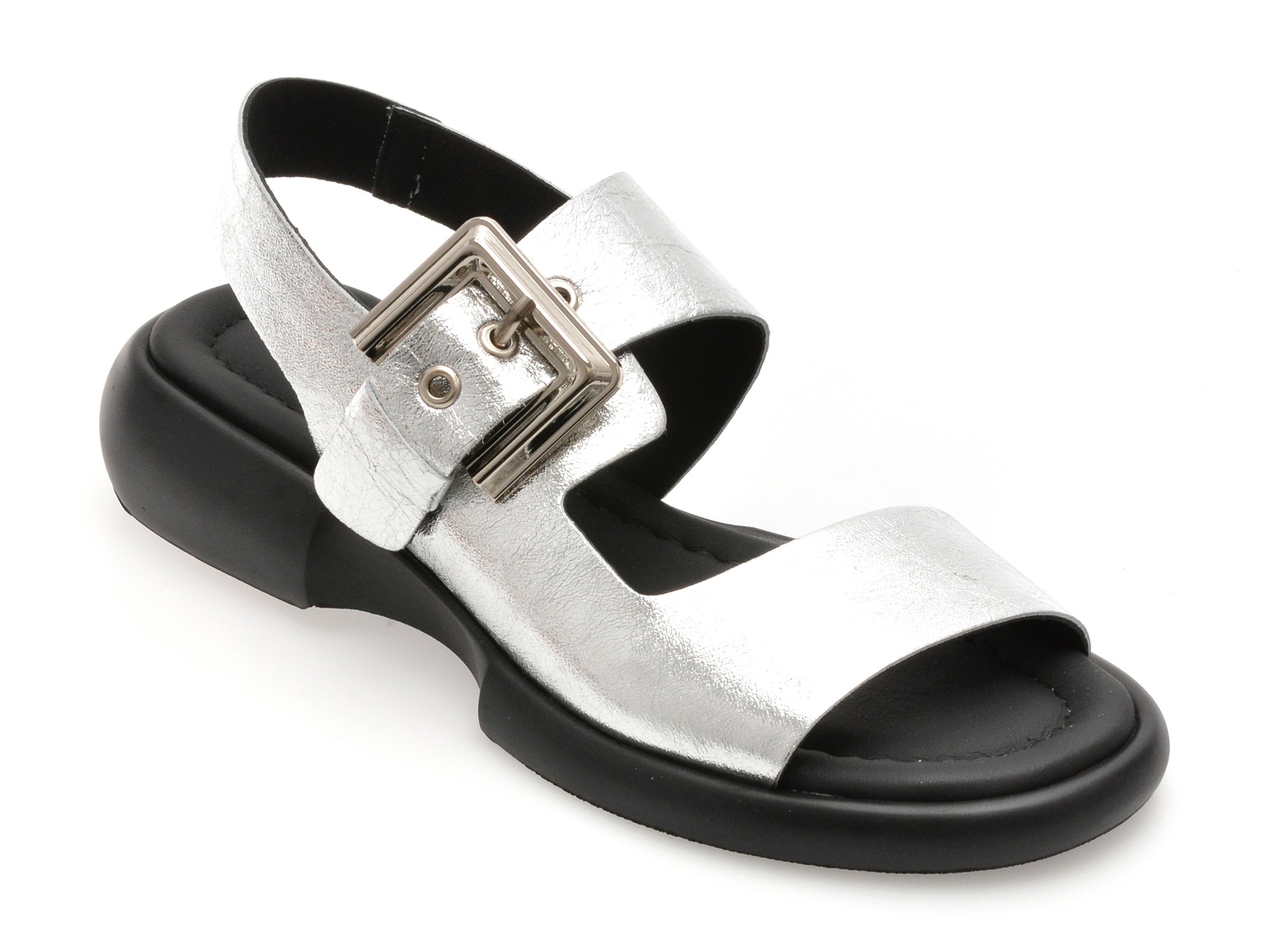 Sandale GRYXX argintii, 734102, din piele naturala 1 Sandale GRYXX argintii