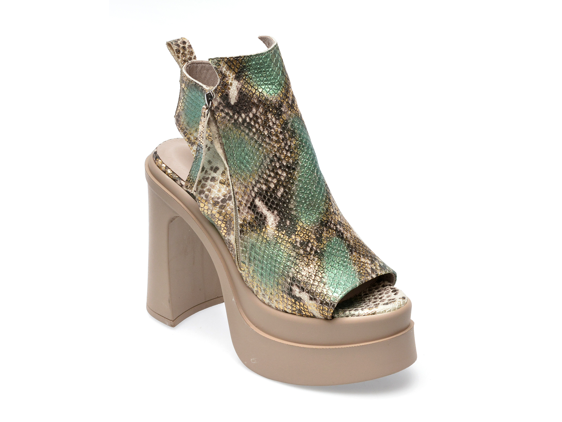 Sandale GRYXX aurii, 13099, din piele naturala 1 Sandale GRYXX aurii