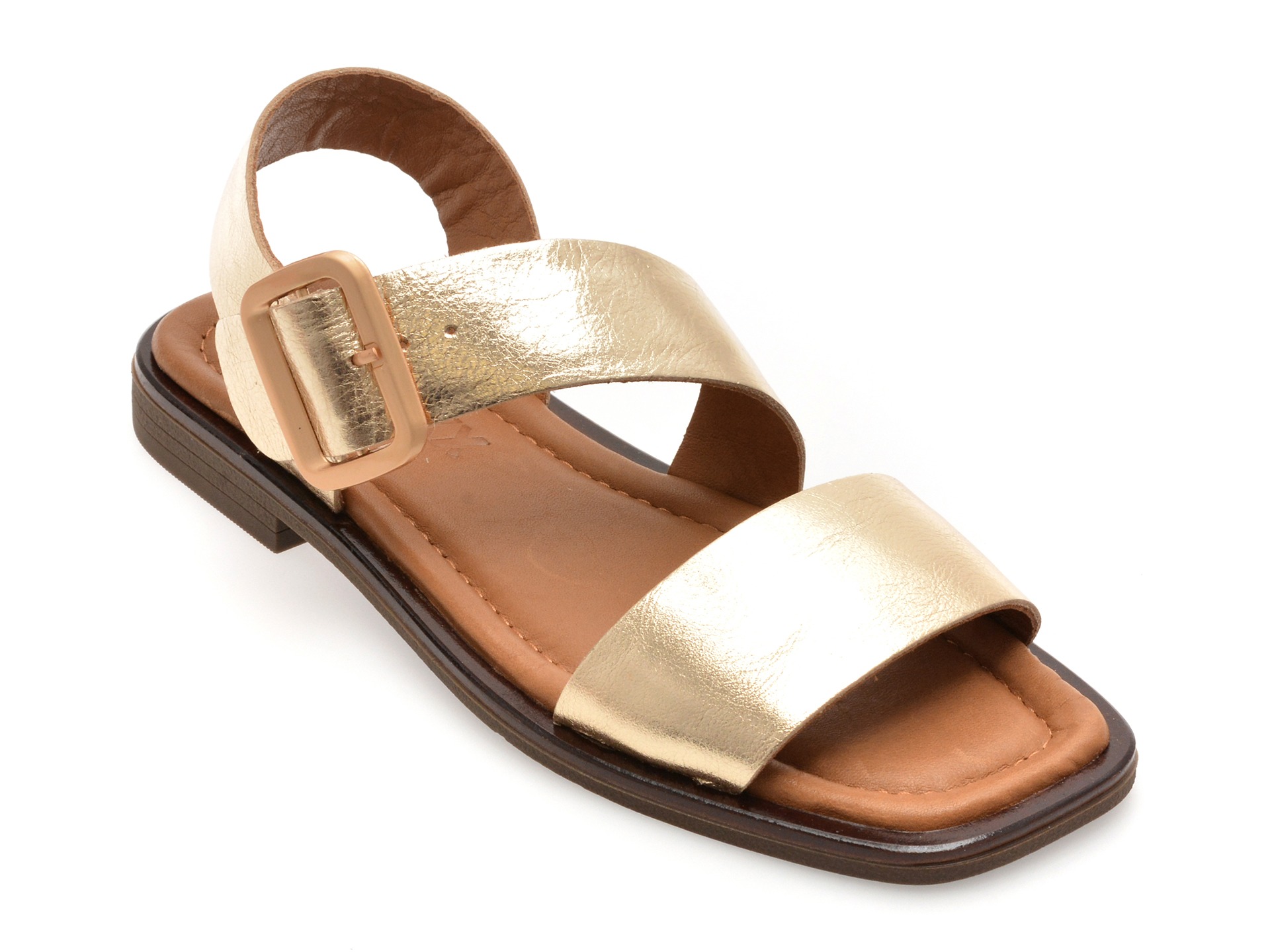 Sandale GRYXX aurii, 5001690, din piele naturala 1 Sandale GRYXX aurii