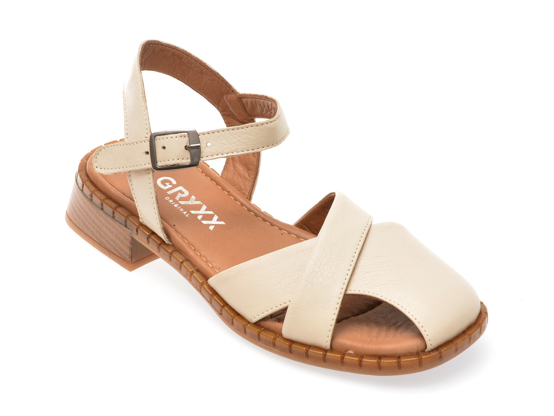Sandale GRYXX bej, 114026, din piele naturala 1 Sandale GRYXX bej