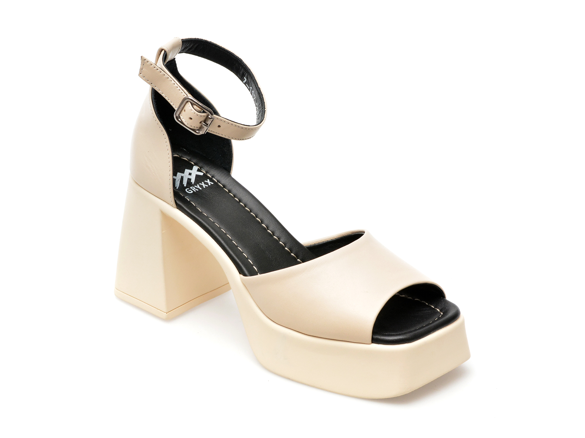 Sandale GRYXX bej, 1697117, din piele naturala 1 Sandale GRYXX bej