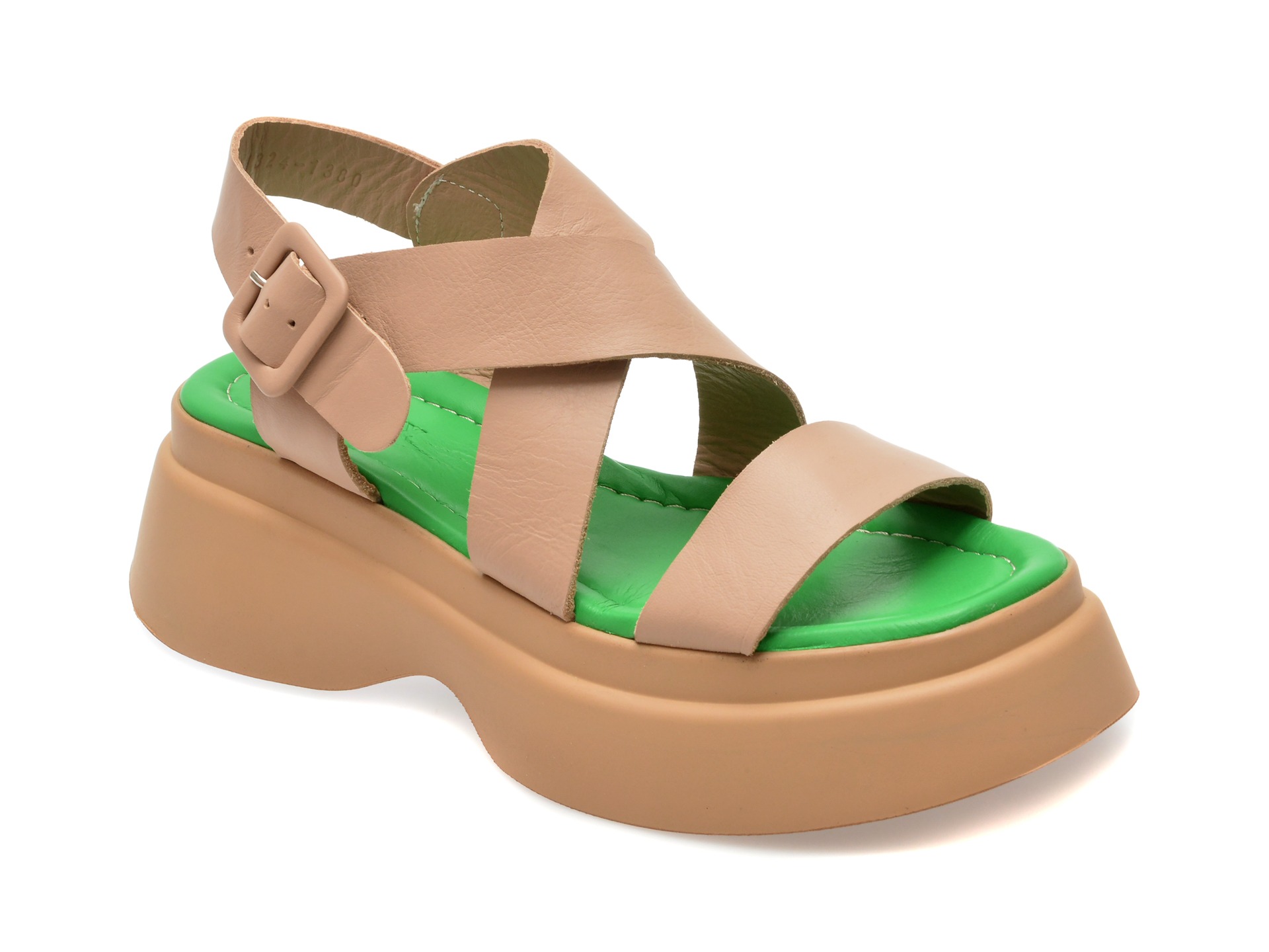 Sandale GRYXX bej, 191628, din piele naturala 1 Sandale GRYXX bej