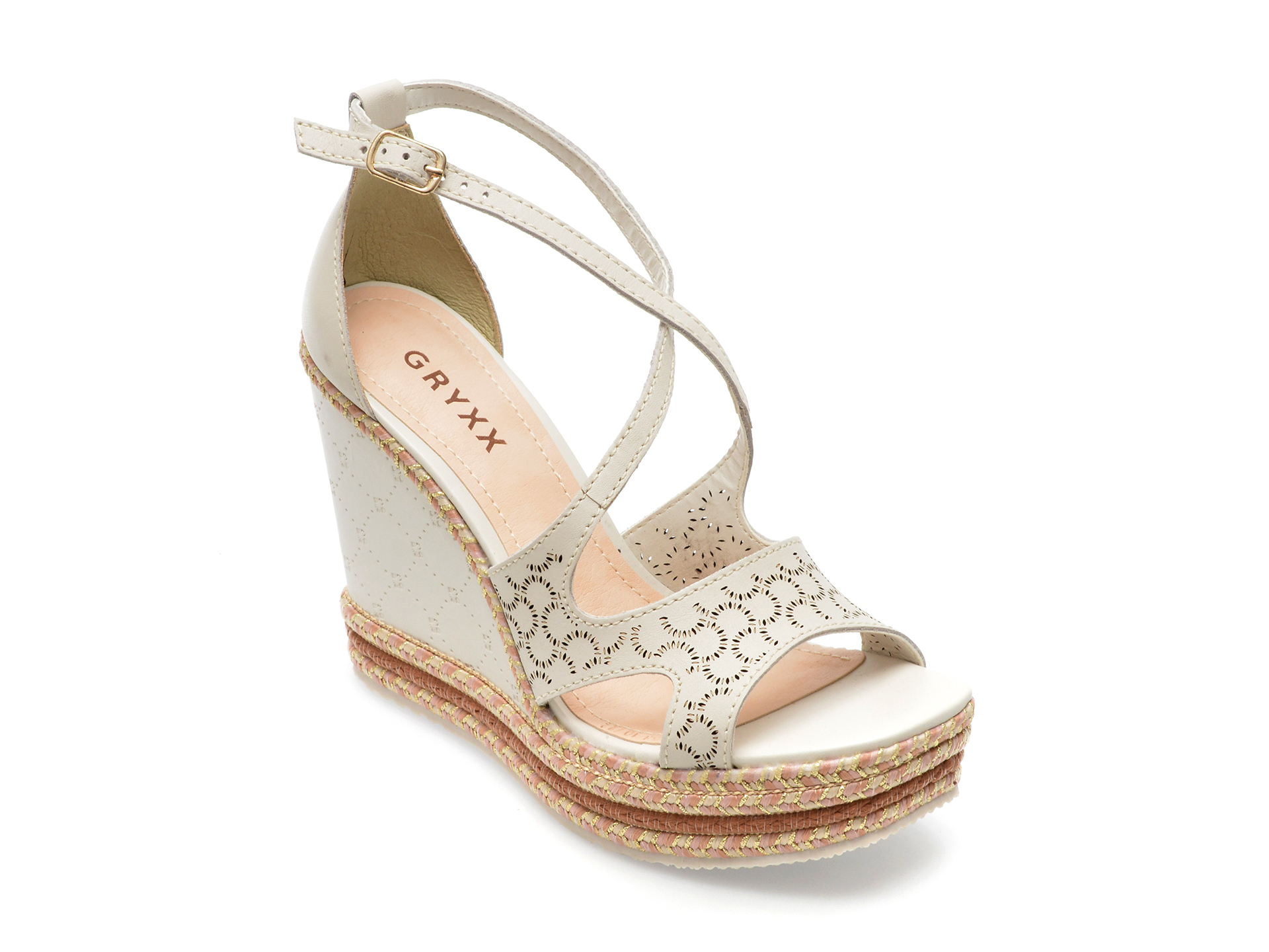 Sandale GRYXX bej, 341526, din piele naturala 1 Sandale GRYXX bej