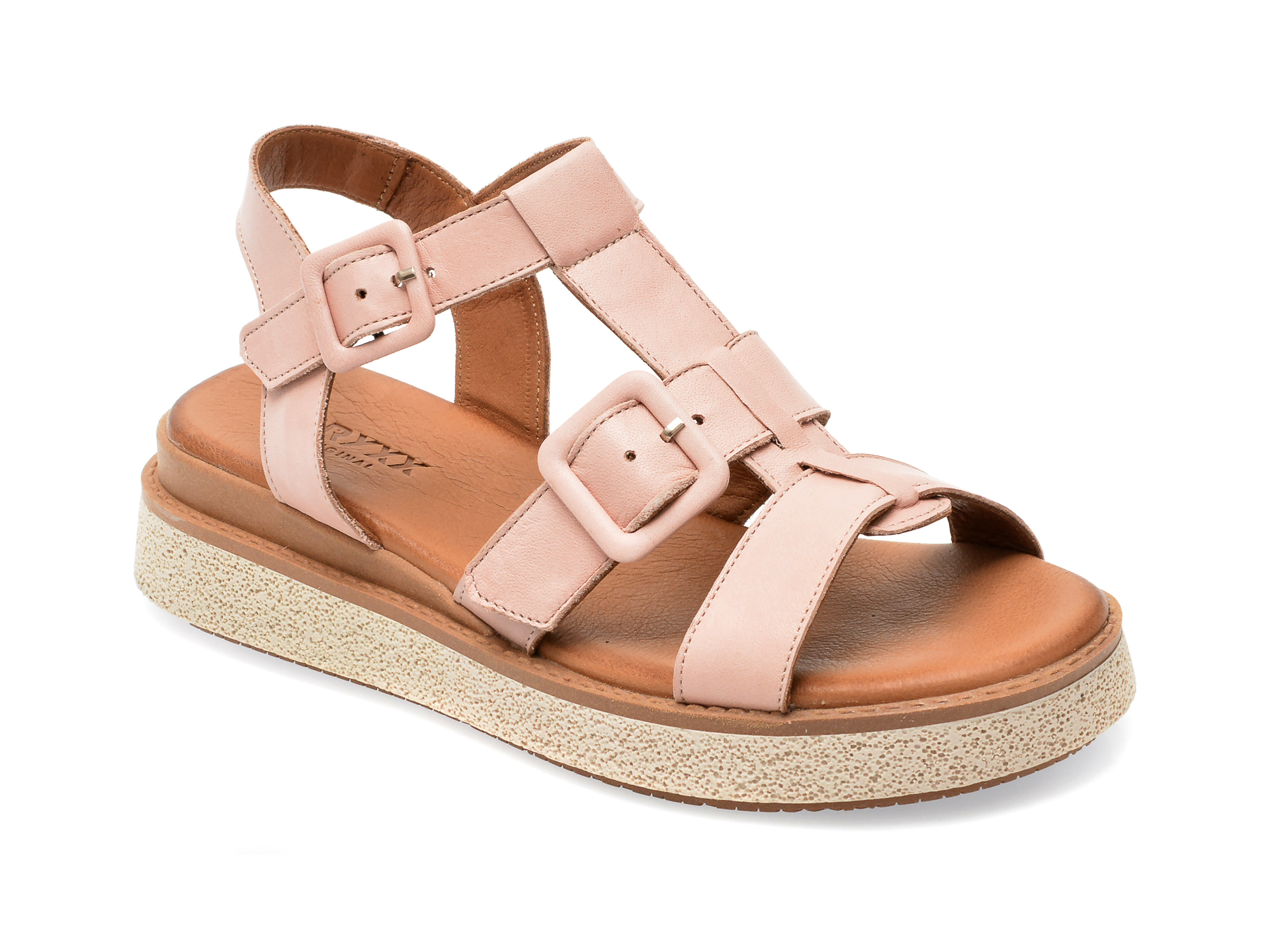 Sandale GRYXX bej, 7703, din piele naturala 1 Sandale GRYXX bej