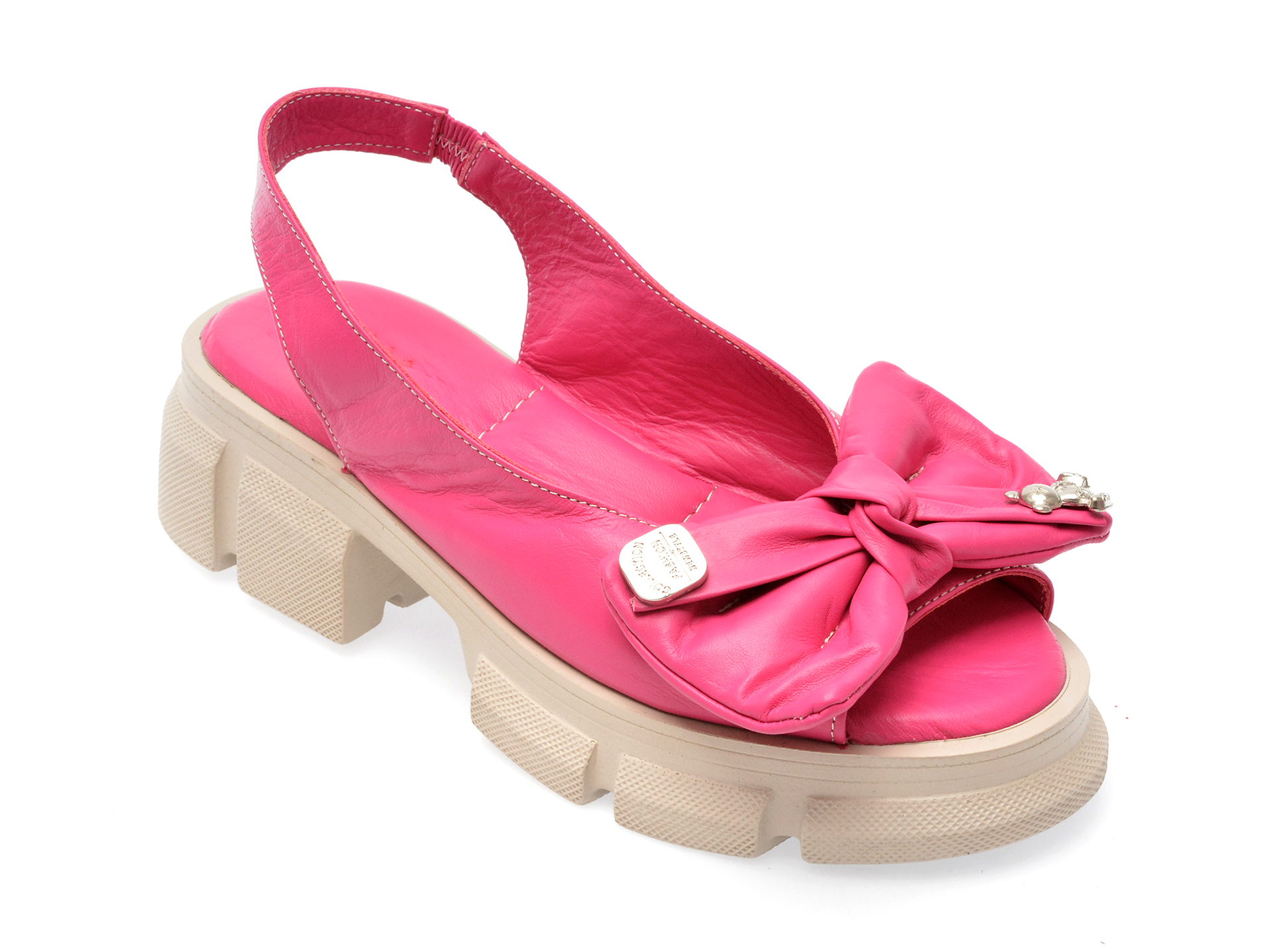 Sandale GRYXX fucsia, 088N47, din piele naturala 1 Sandale GRYXX fucsia