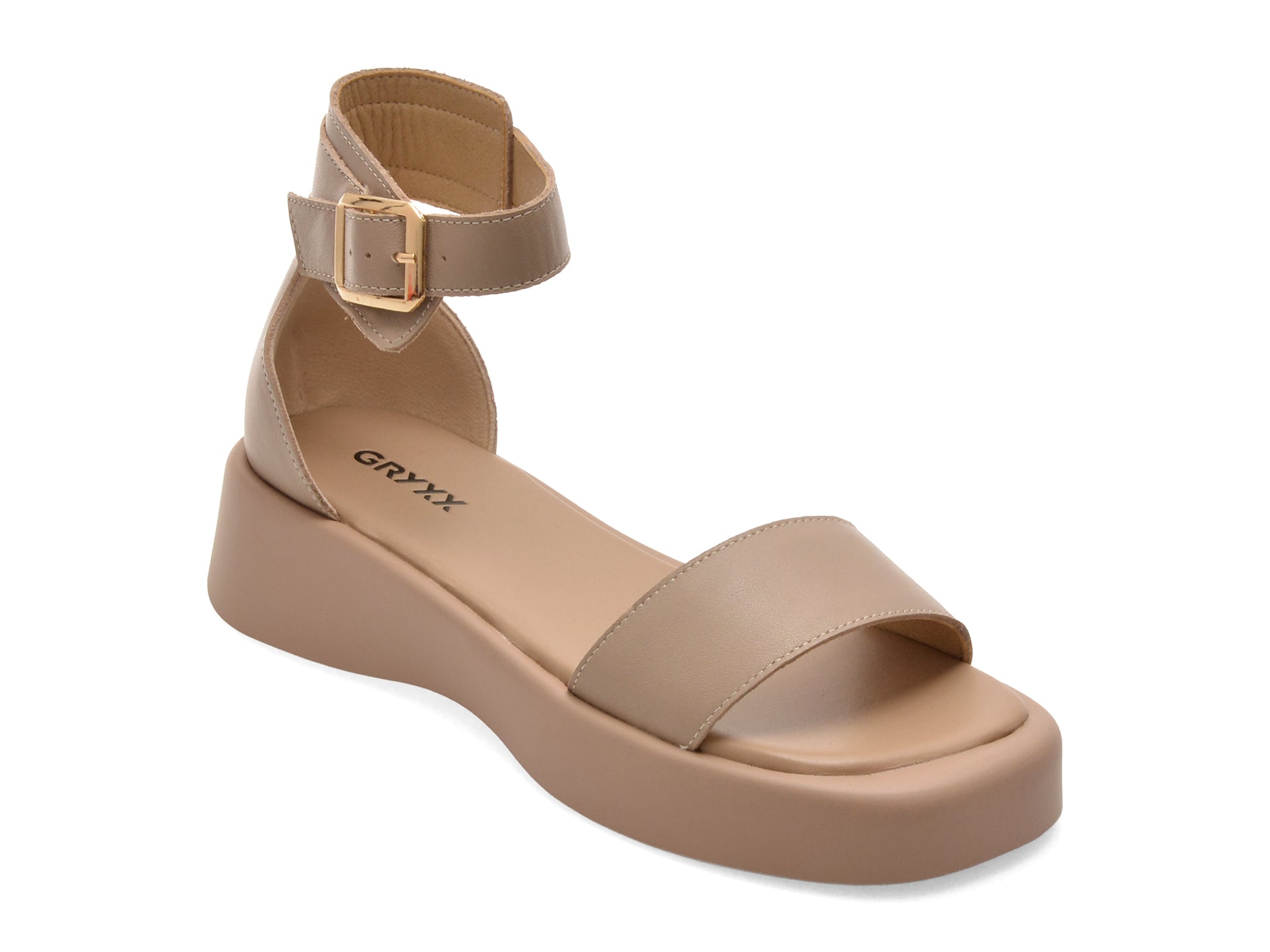 Sandale GRYXX gri, 18308, din piele naturala 1 Sandale GRYXX gri