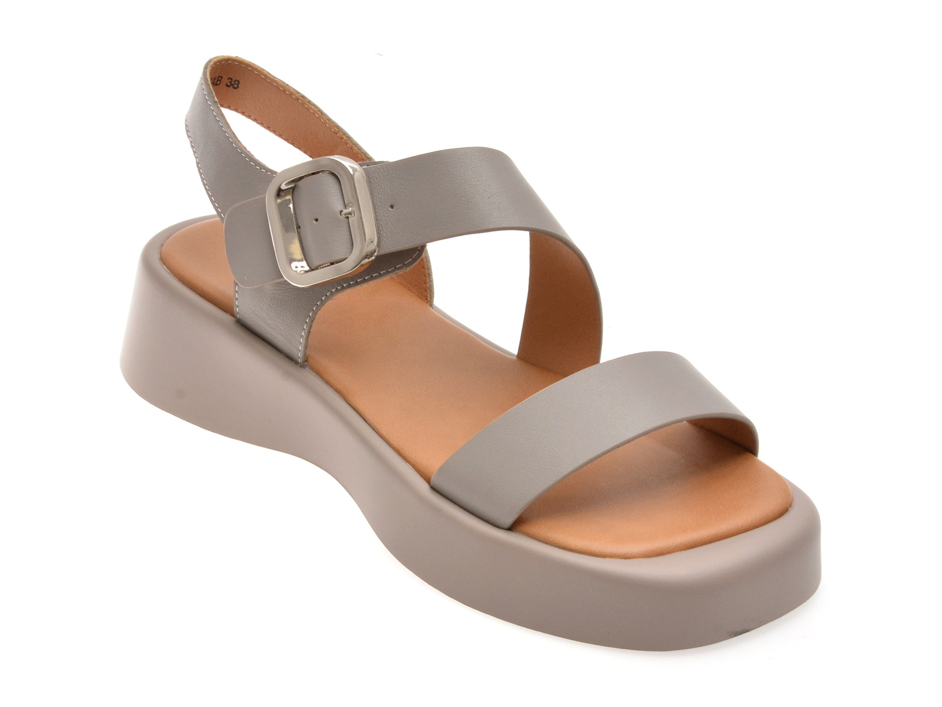 Sandale GRYXX gri, 18308X4, din piele naturala 1 Sandale GRYXX gri