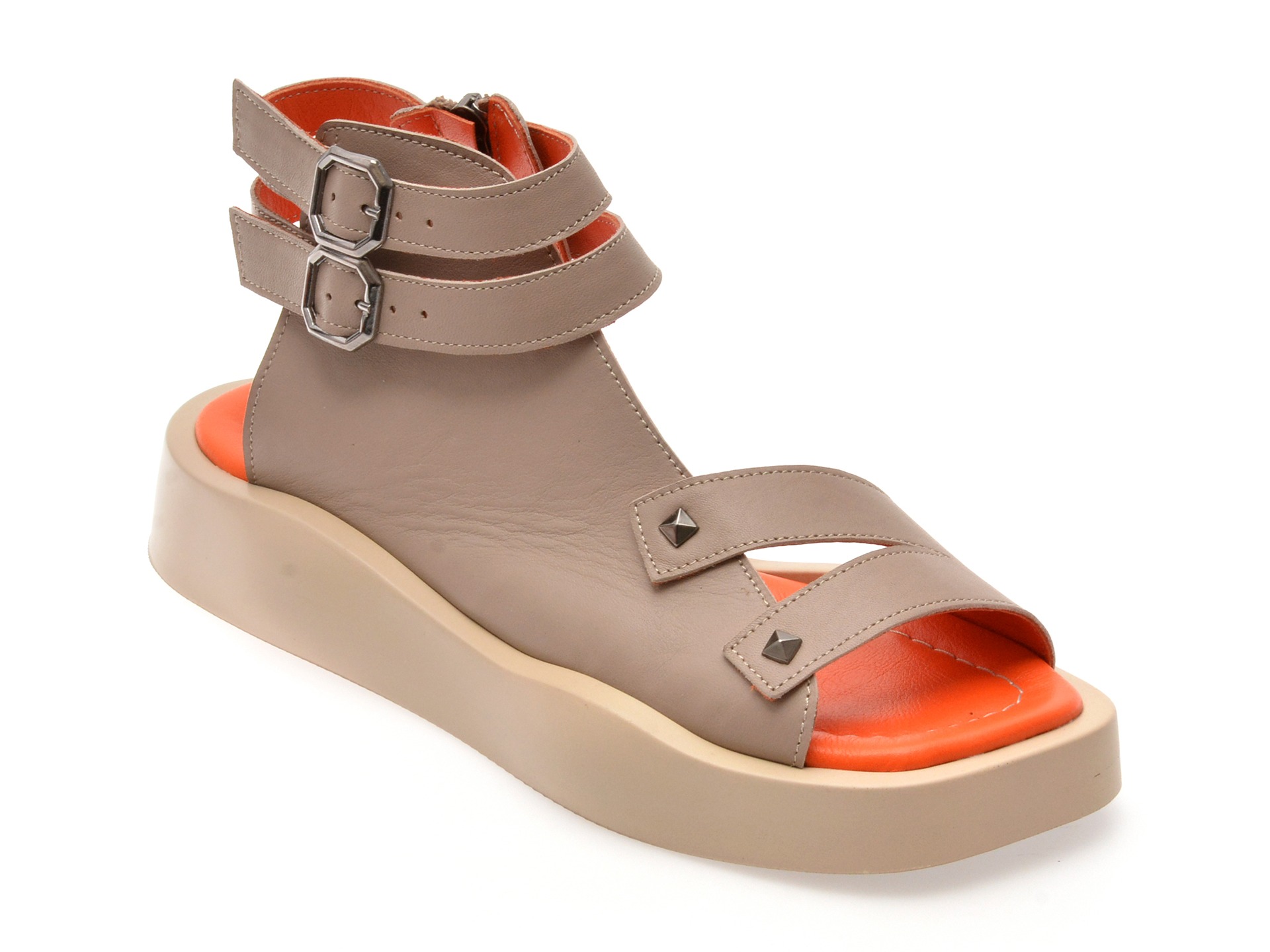 Sandale GRYXX gri, 2452947, din piele naturala 1 Sandale GRYXX gri