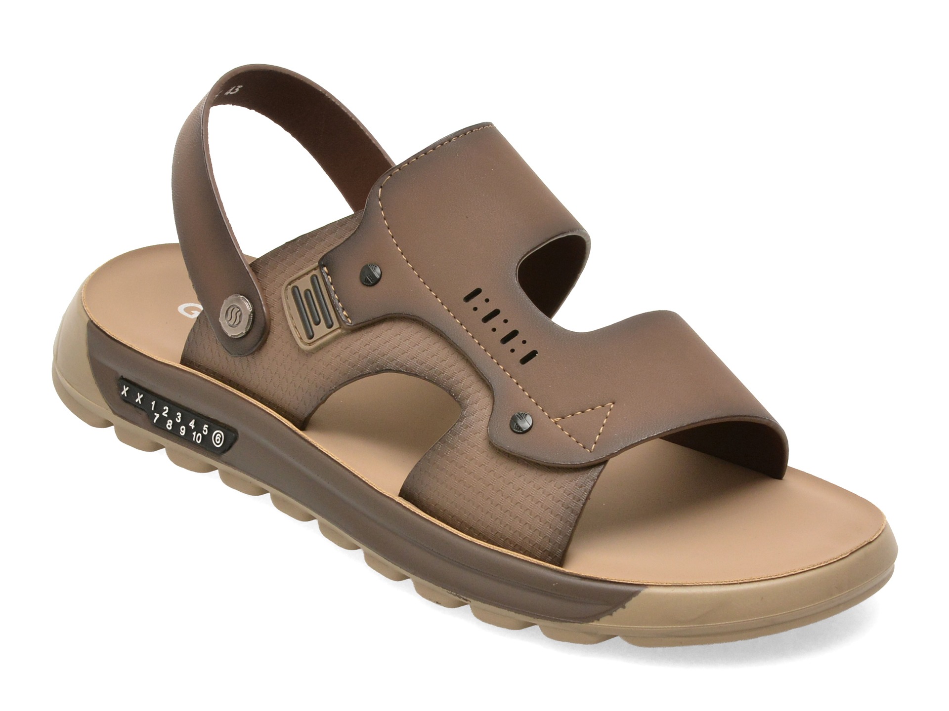 Sandale GRYXX gri, 25095, din piele naturala 1 Sandale GRYXX gri