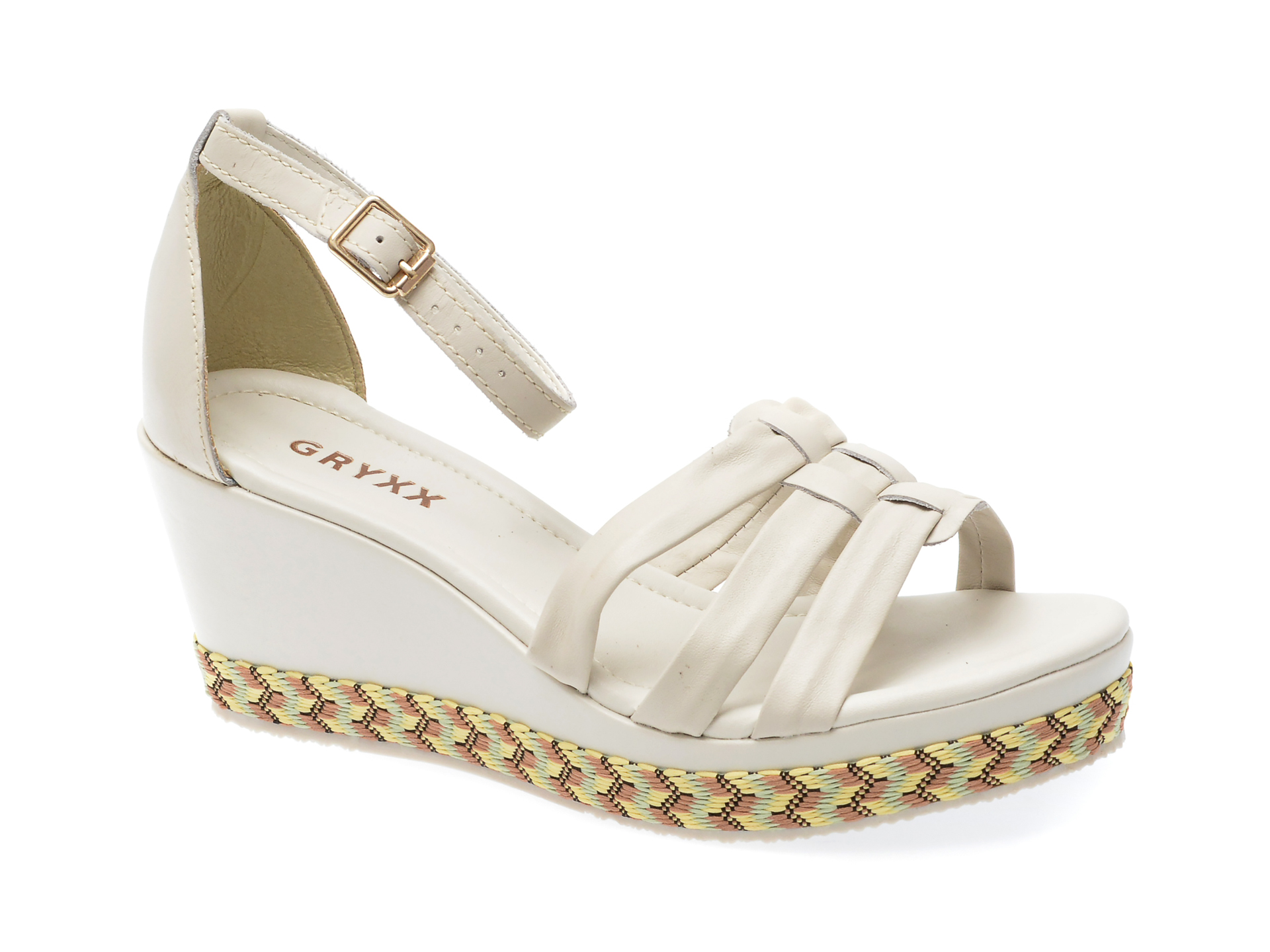 Sandale GRYXX gri, 344803, din piele naturala 1 Sandale GRYXX gri