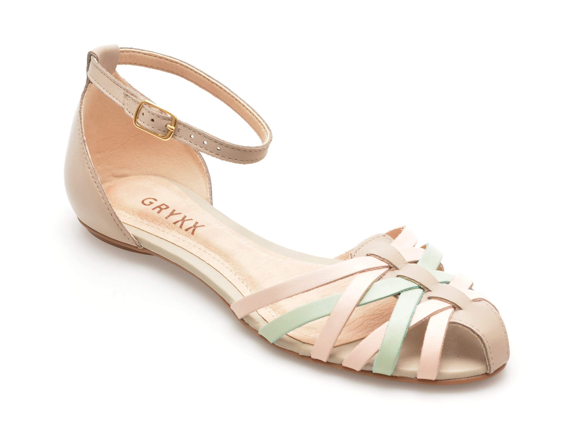 Sandale GRYXX gri, 358602, din piele naturala 1 Sandale GRYXX gri