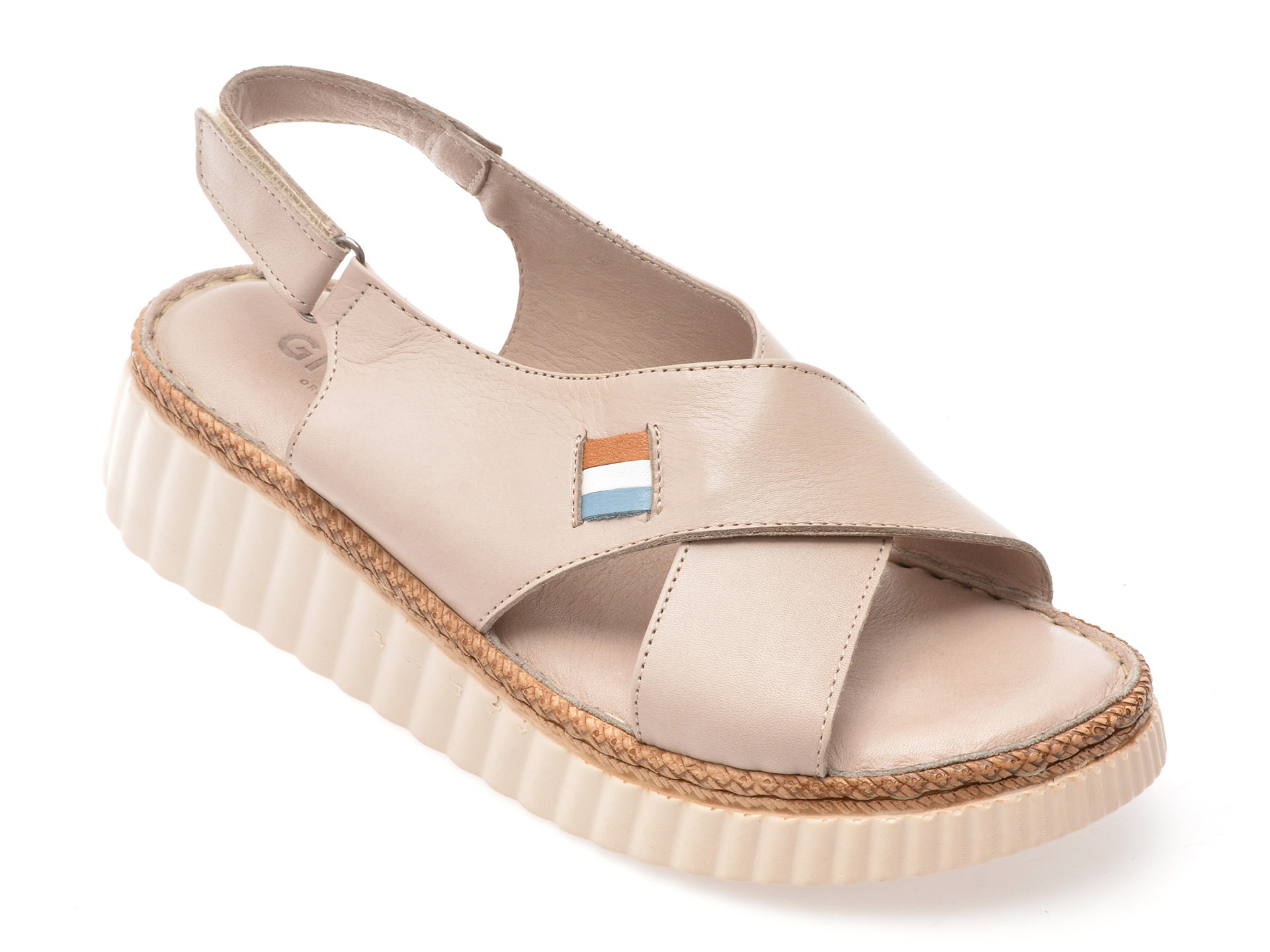 Sandale GRYXX gri, 408, din piele naturala 1 Sandale GRYXX gri