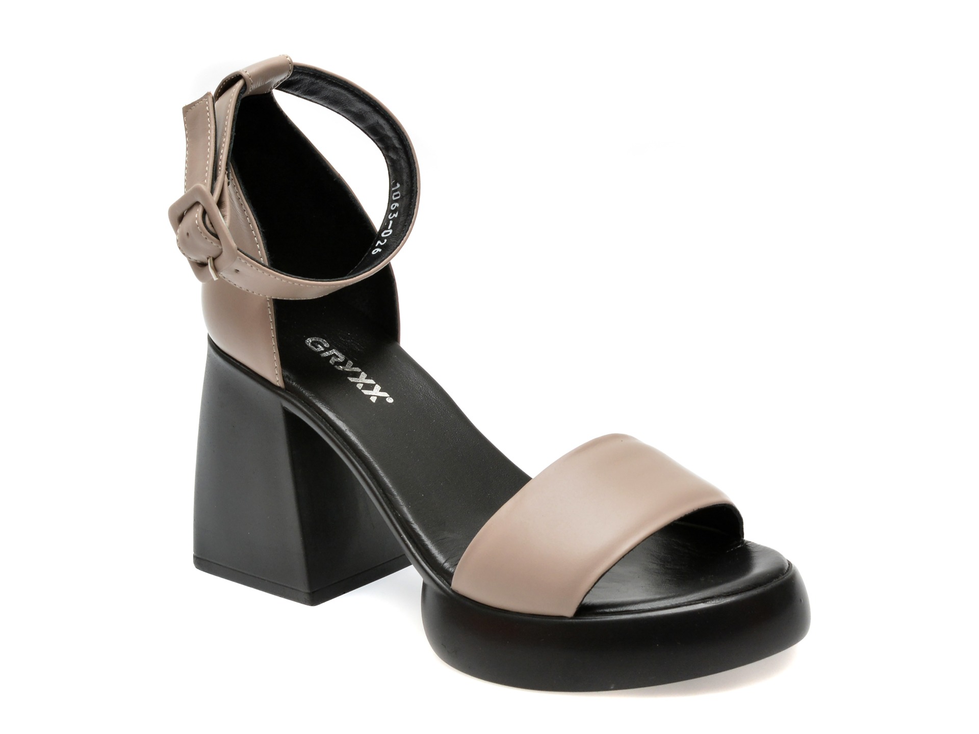 Sandale GRYXX gri, 435063, din piele naturala 1 Sandale GRYXX gri