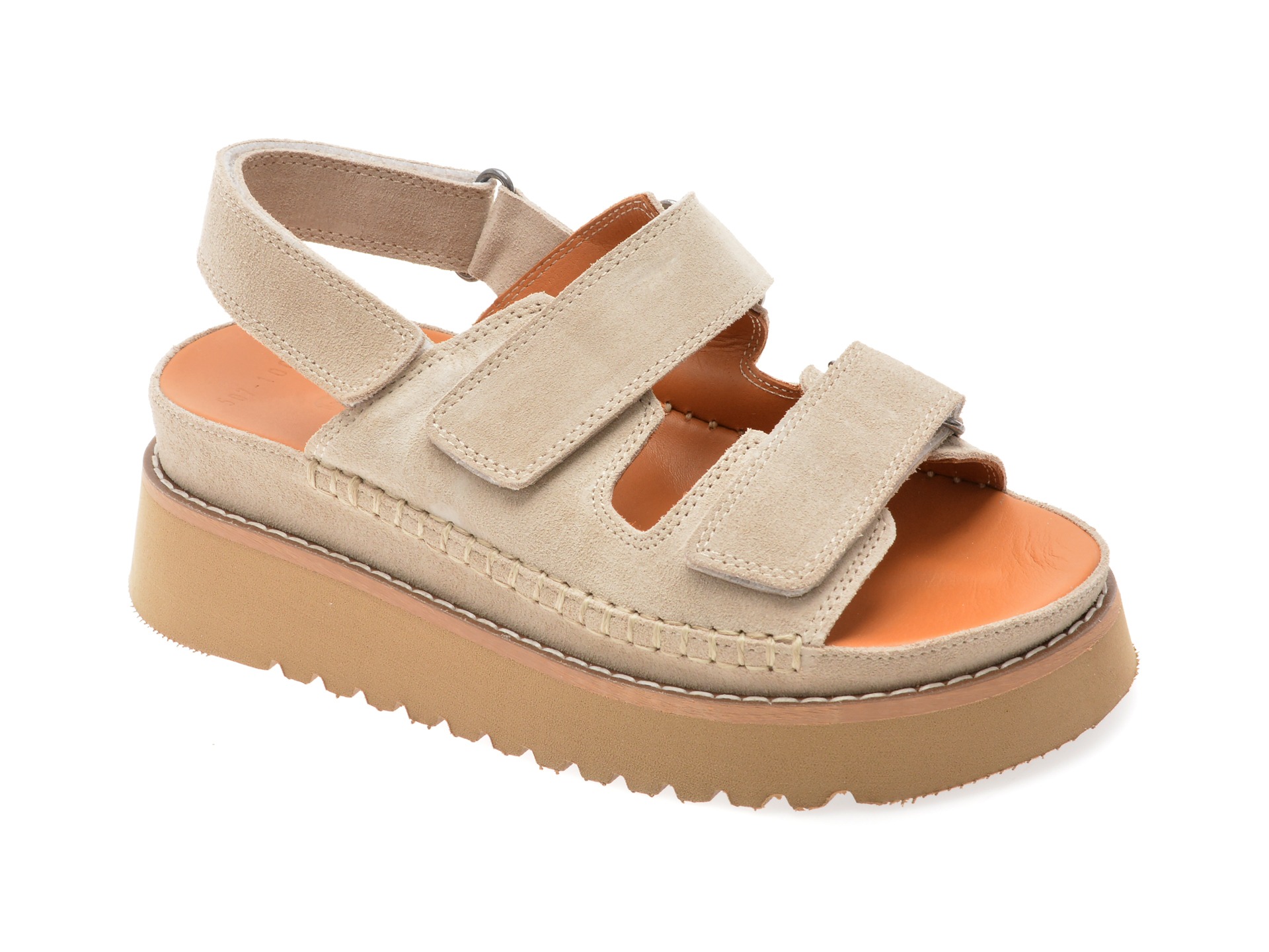 Sandale GRYXX gri, 5071003, din piele intoarsa 1 Sandale GRYXX gri