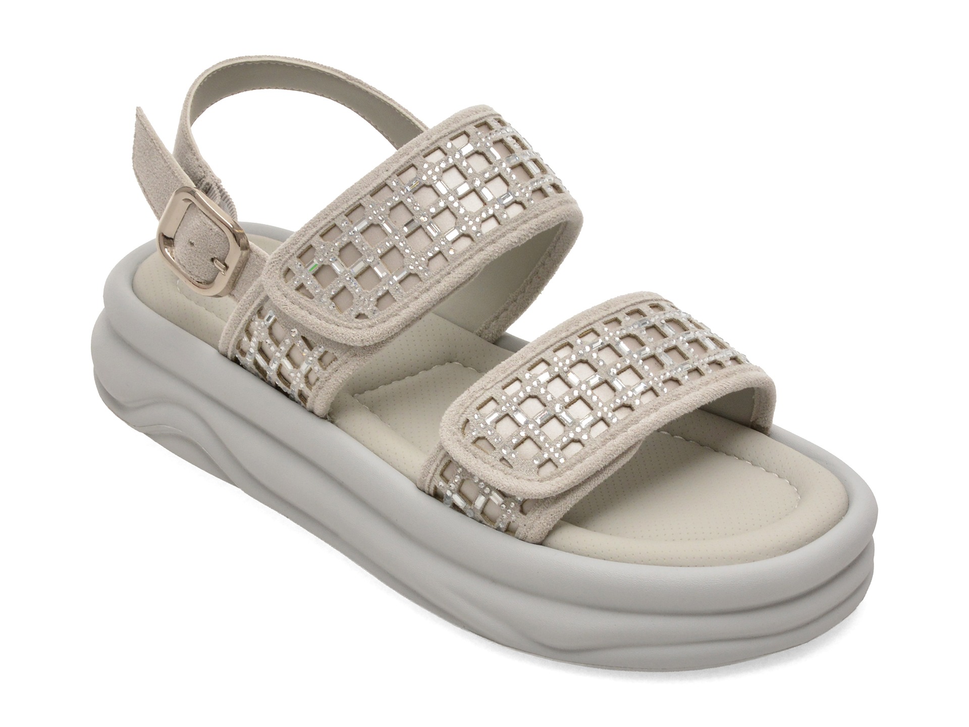 Sandale GRYXX gri, 710, din material textil 1 Sandale GRYXX gri