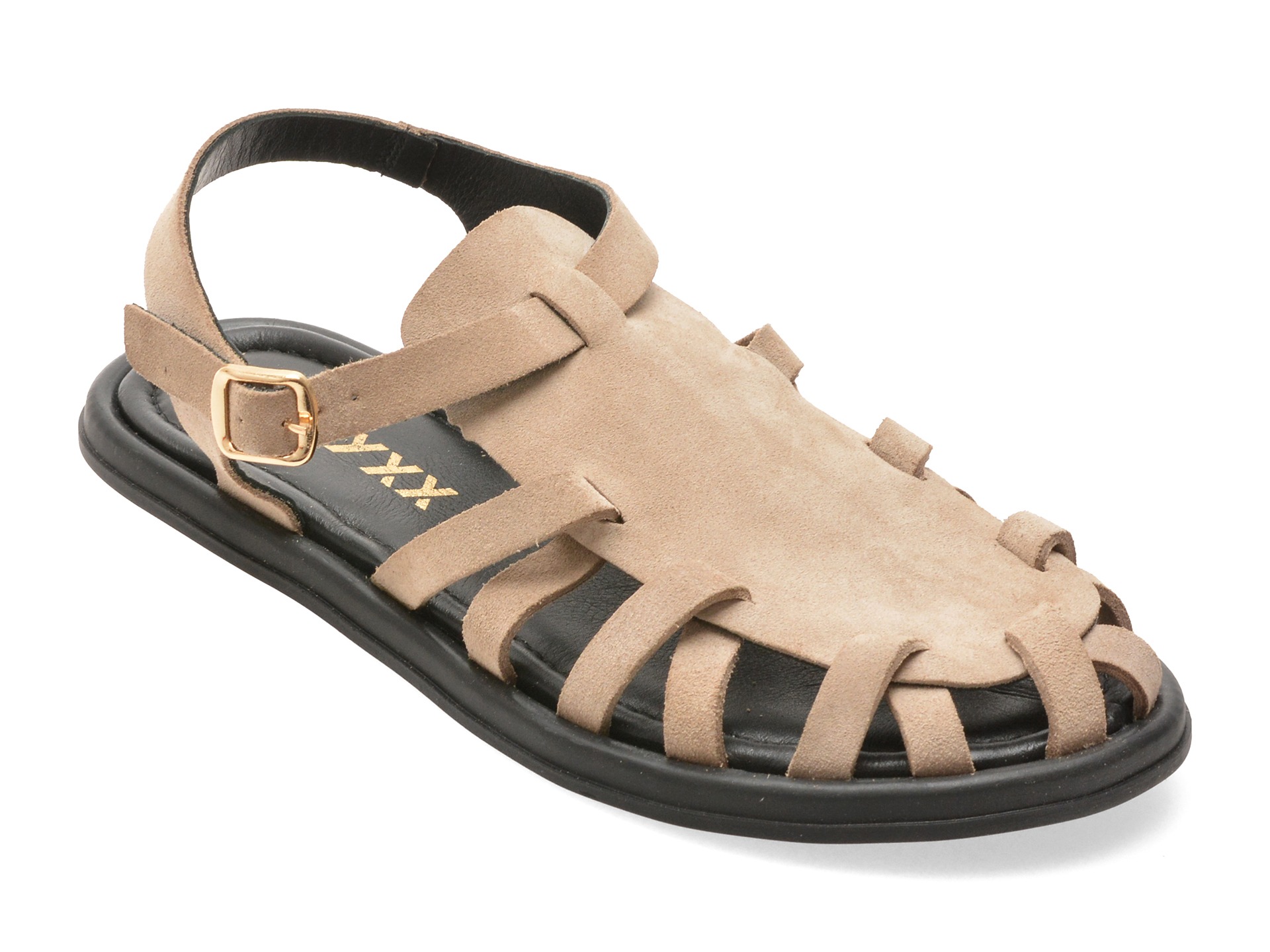 Sandale GRYXX gri, M875, din piele intoarsa 1 Sandale GRYXX gri