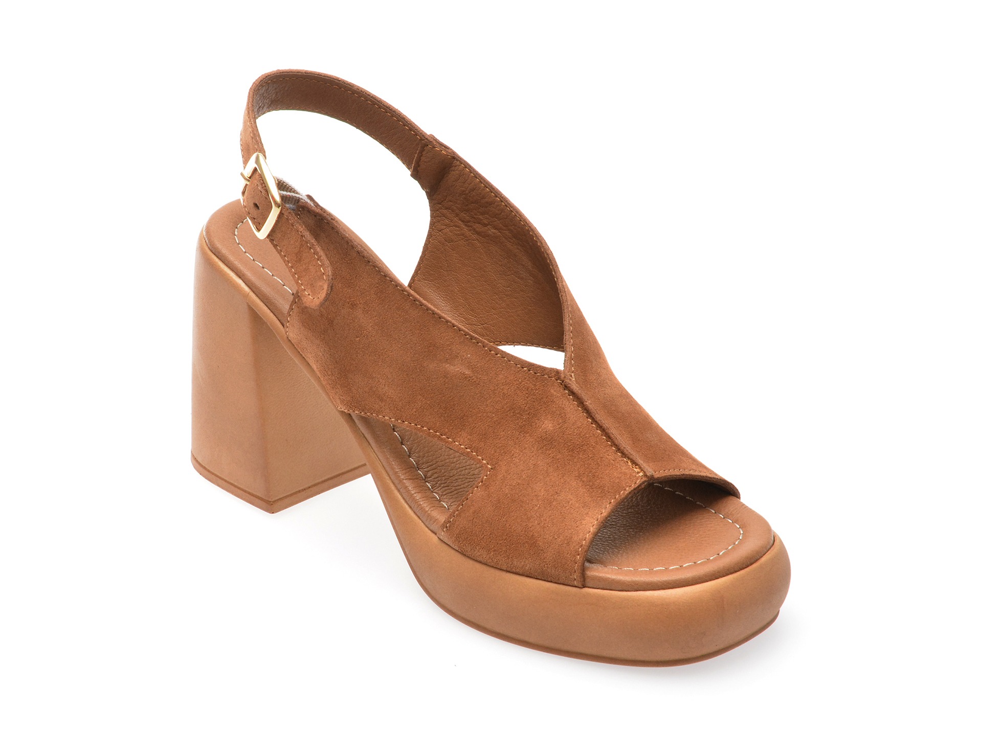 Sandale GRYXX maro, 321030, din piele intoarsa 1 Sandale GRYXX maro