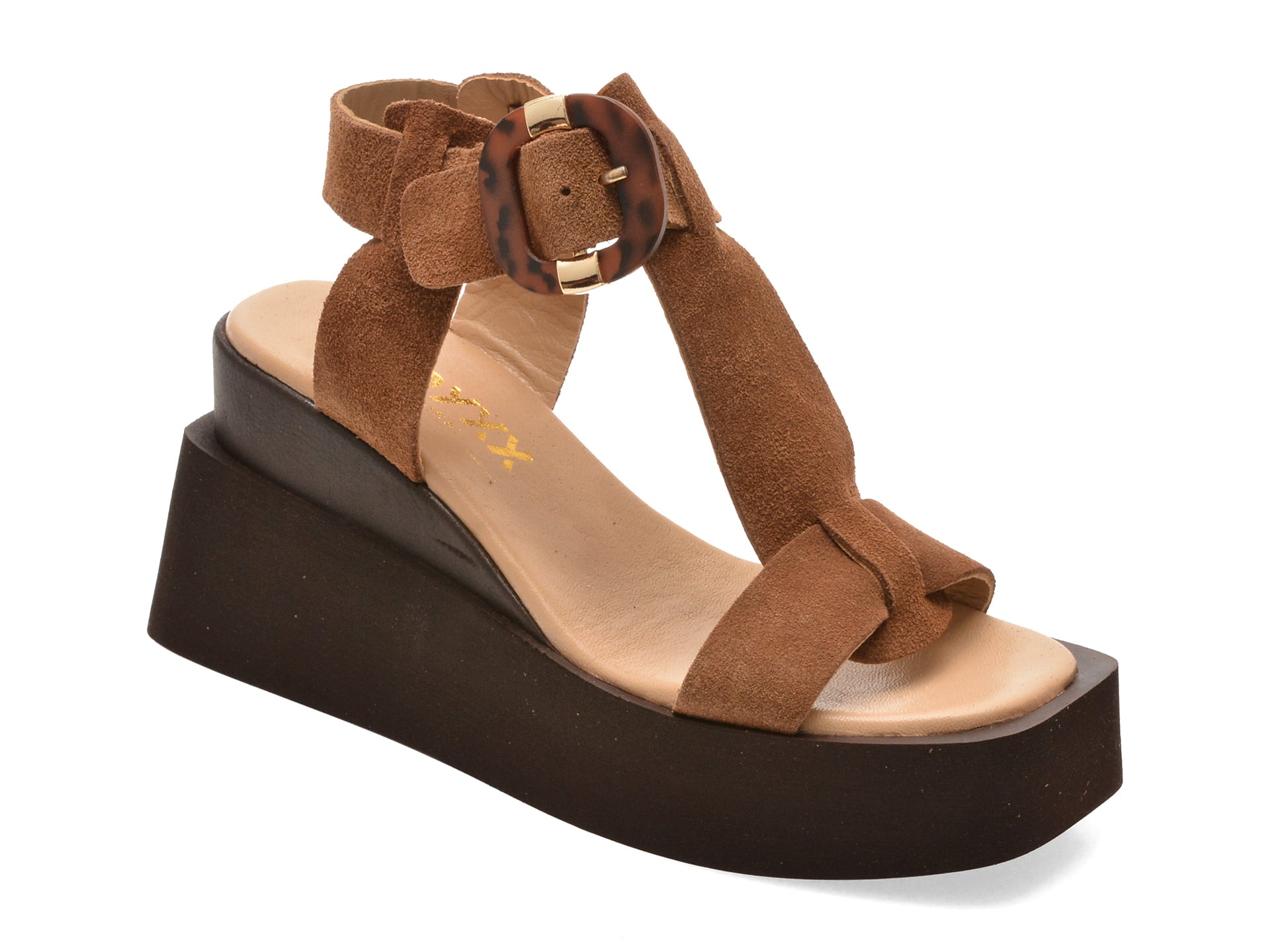 Sandale GRYXX maro, 4842611, din piele intoarsa 1 Sandale GRYXX maro