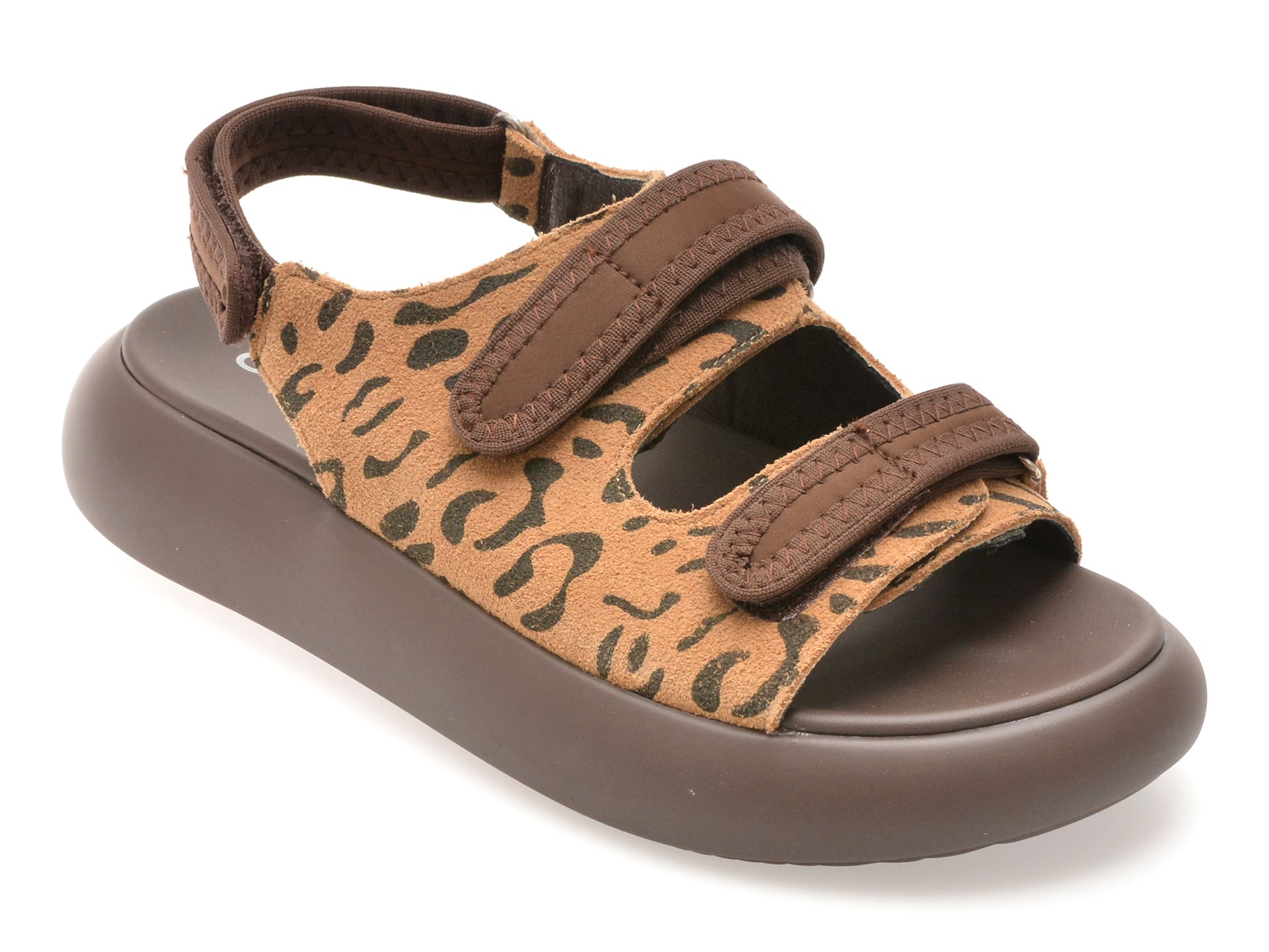 Sandale GRYXX maro, 5L120, din piele intoarsa 1 Sandale GRYXX maro