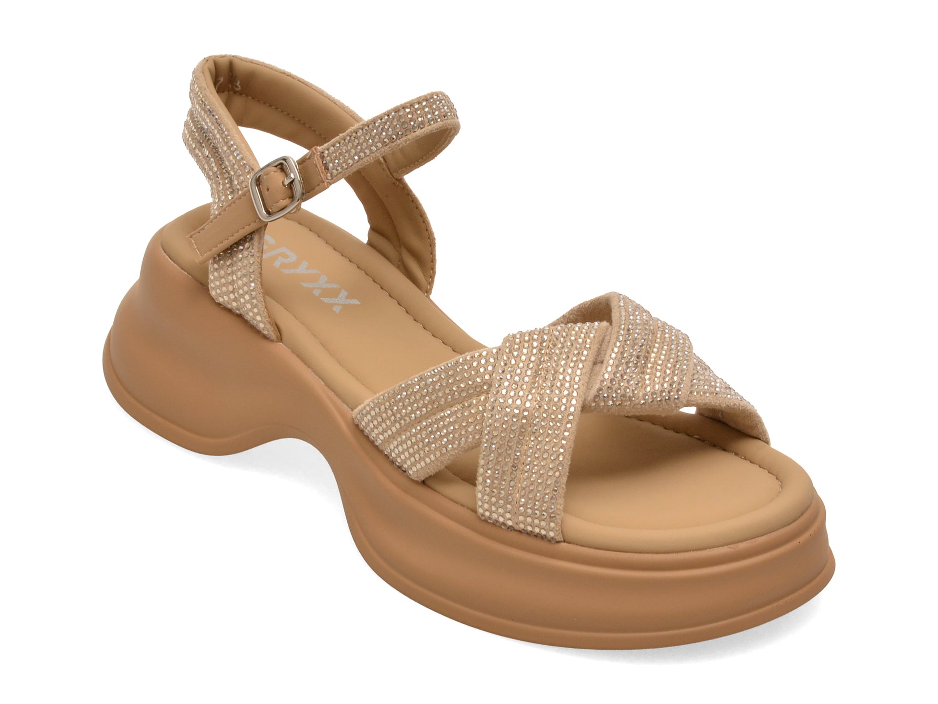 Sandale GRYXX maro, 8826, din material textil 1 Sandale GRYXX maro