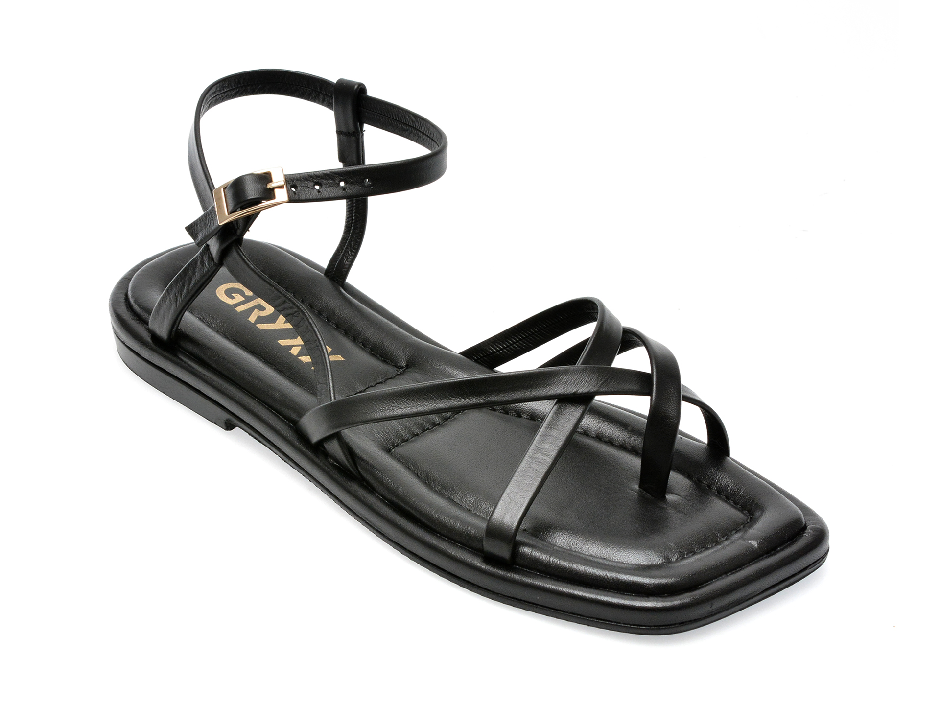 Sandale GRYXX negre, 057M55, din piele naturala 1 Sandale GRYXX negre