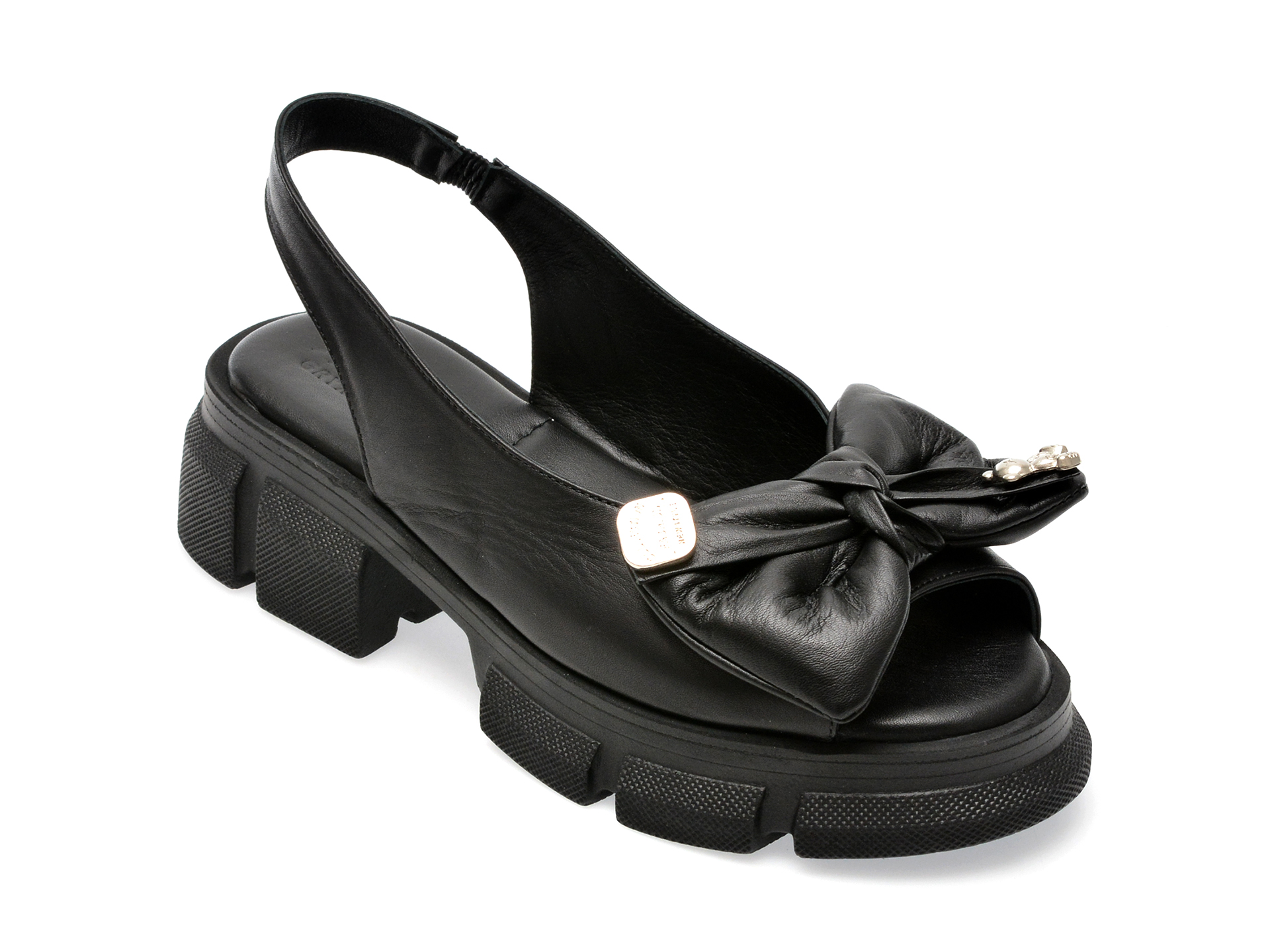 Sandale GRYXX negre, 088N47, din piele naturala 1 Sandale GRYXX negre