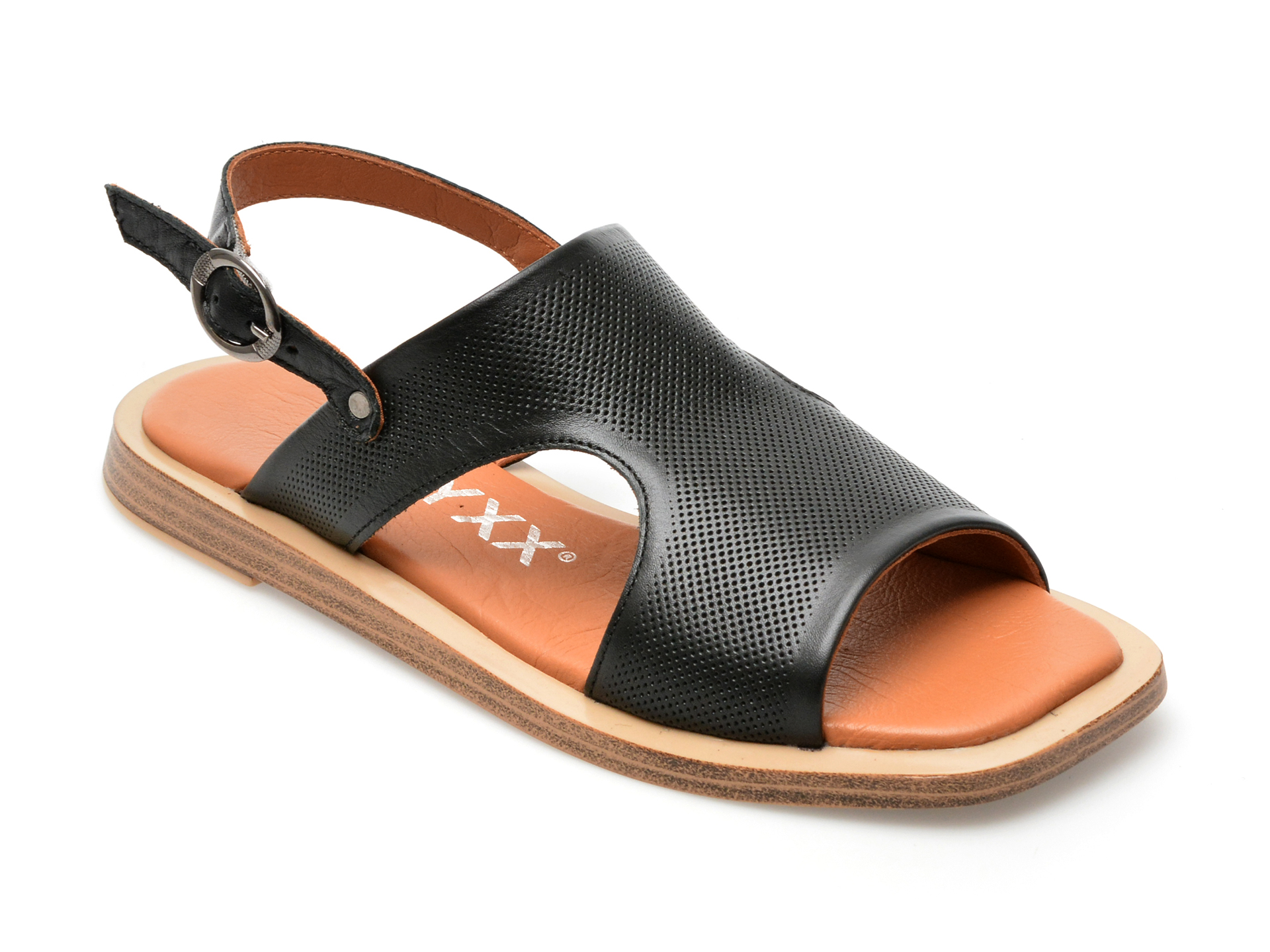 Sandale GRYXX negre, 10414, din piele naturala 1 Sandale GRYXX negre
