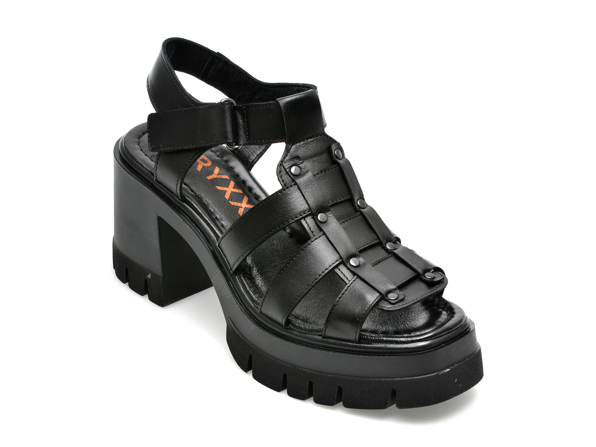 Sandale GRYXX negre, 10881, din piele naturala 1 Sandale GRYXX negre