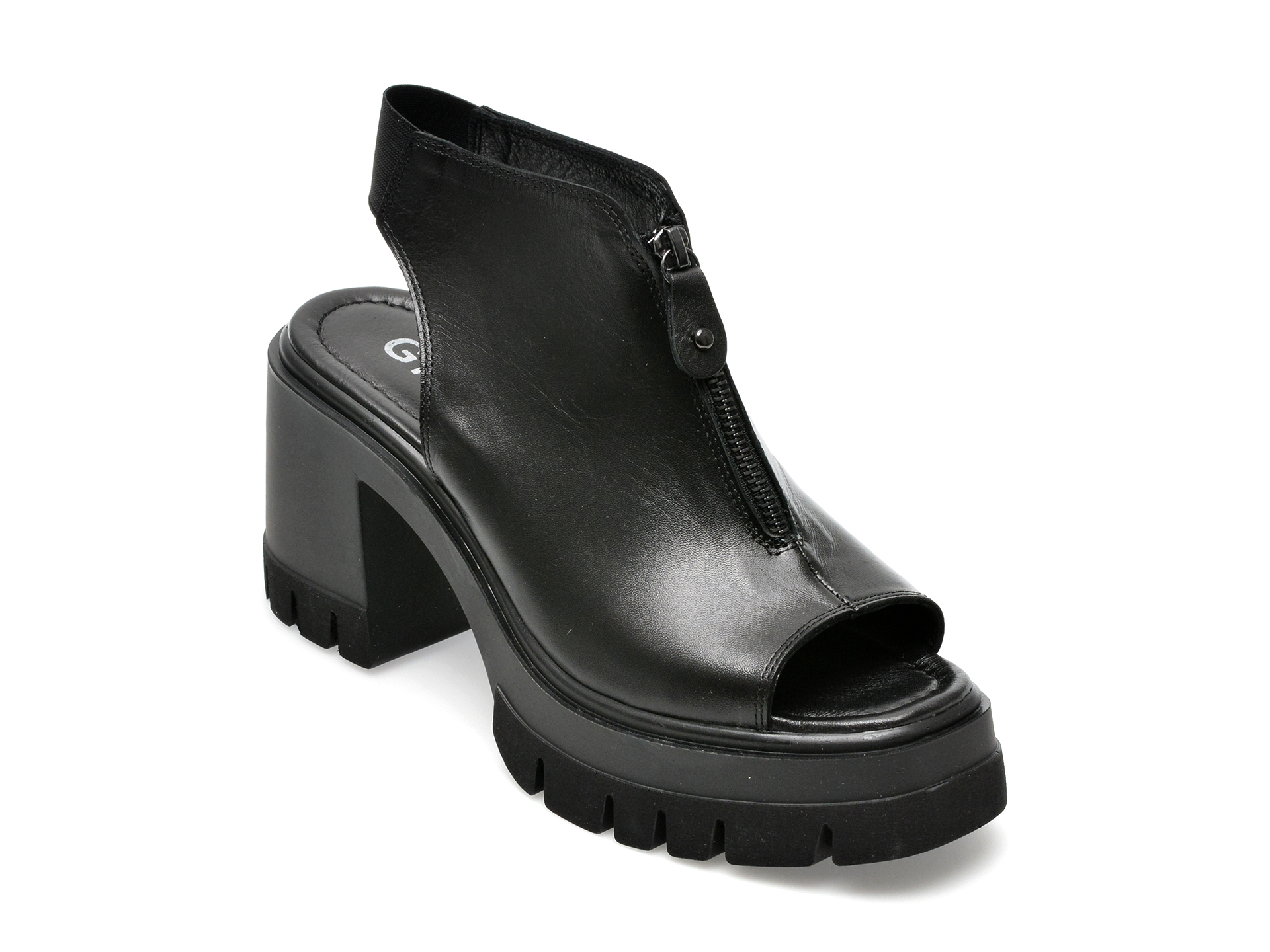 Sandale GRYXX negre, 10911, din piele naturala 1 Sandale GRYXX negre