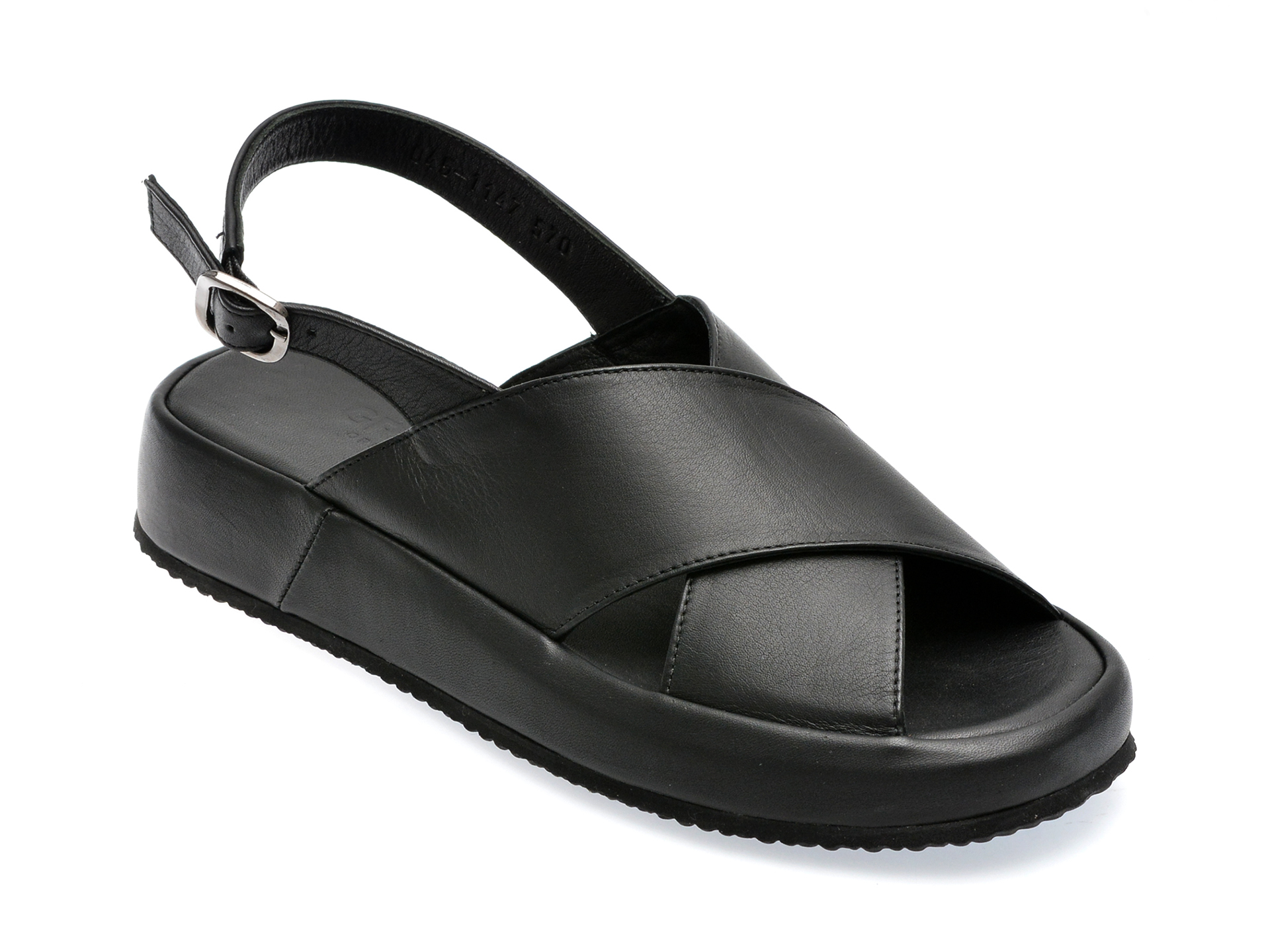 Sandale GRYXX negre, 1147, din piele naturala 1 Sandale GRYXX negre