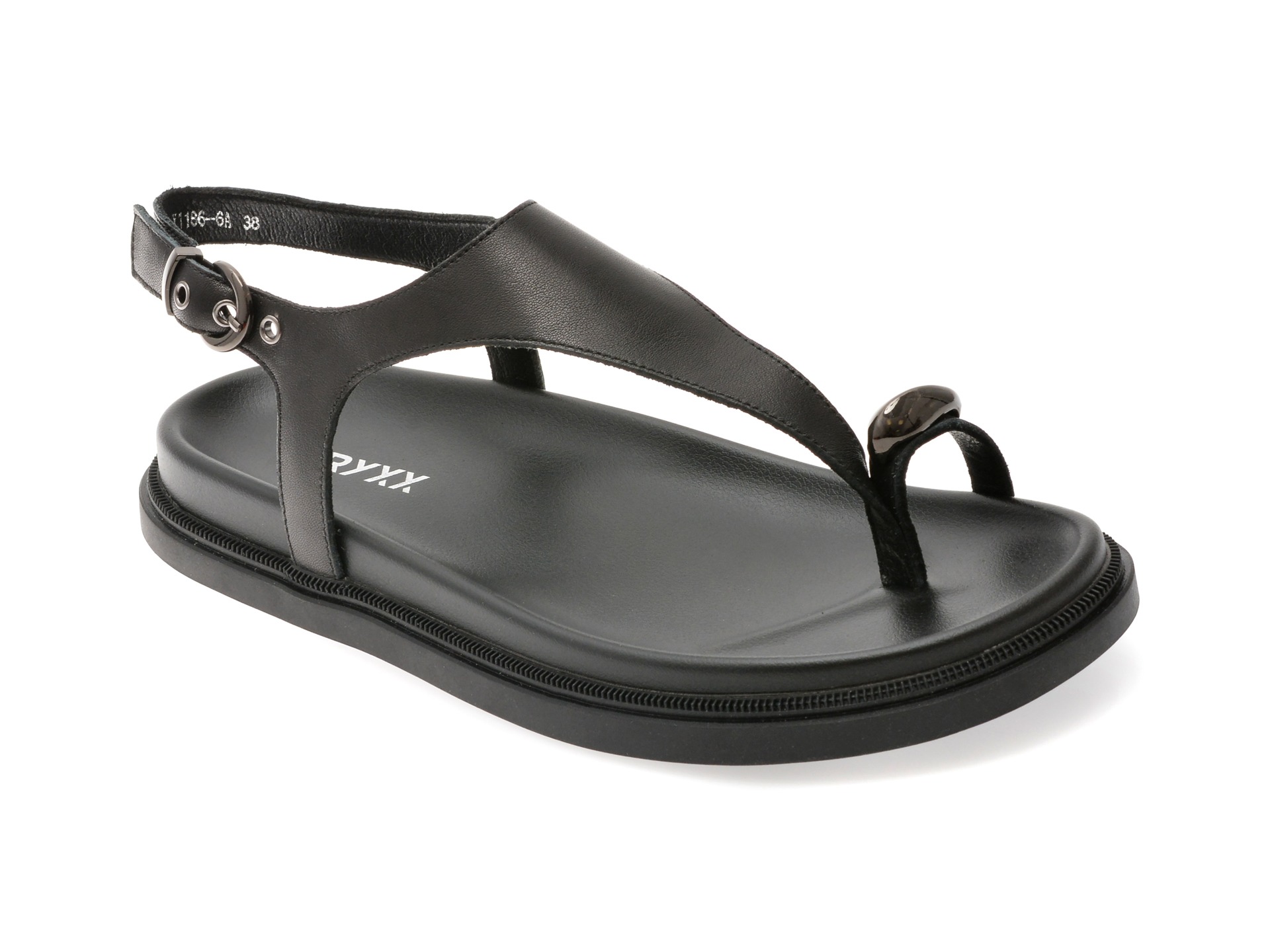 Sandale GRYXX negre, 1186, din piele naturala 1 Sandale GRYXX negre