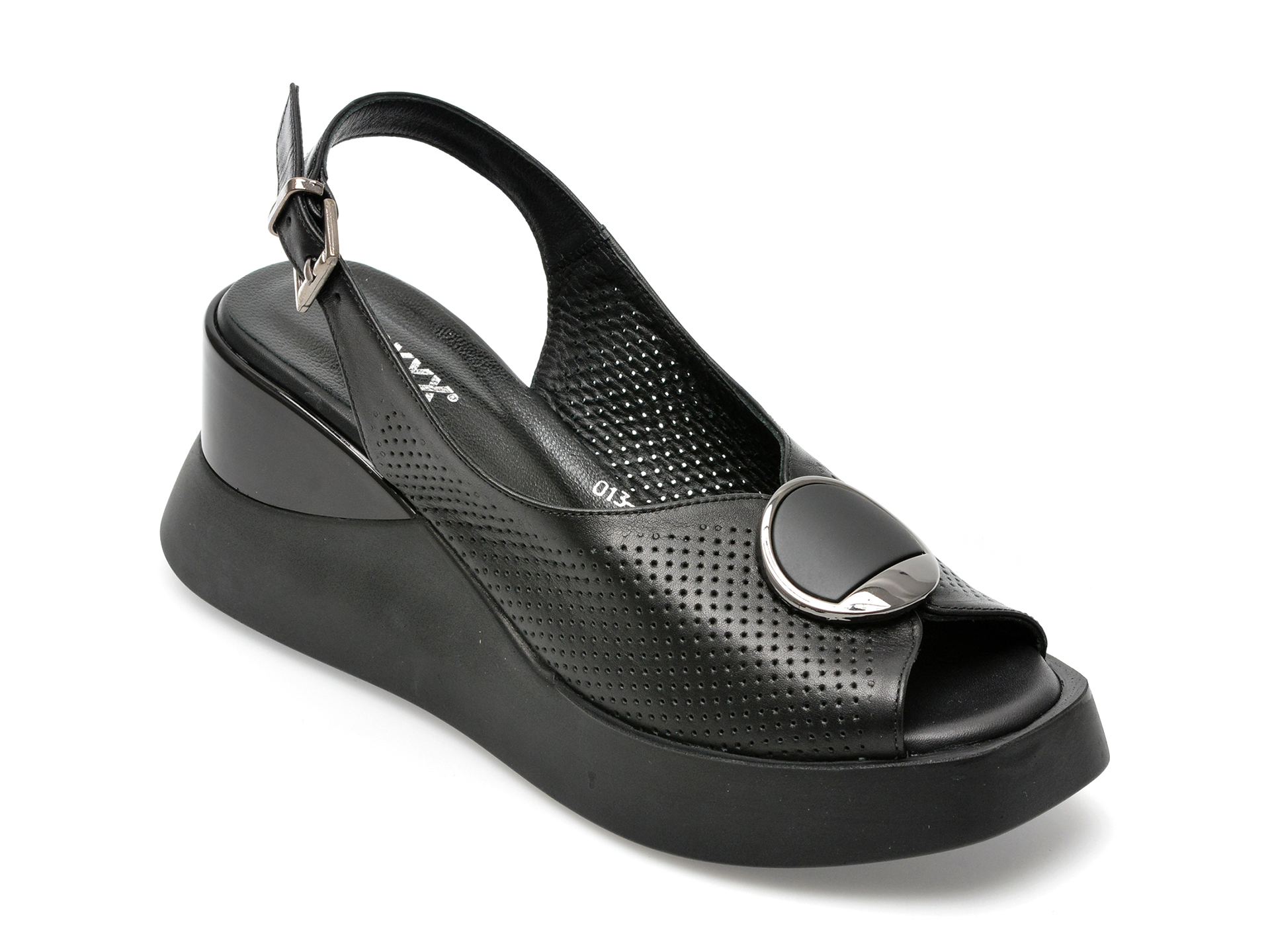 Sandale GRYXX negre, 131362, din piele naturala 1 Sandale GRYXX negre