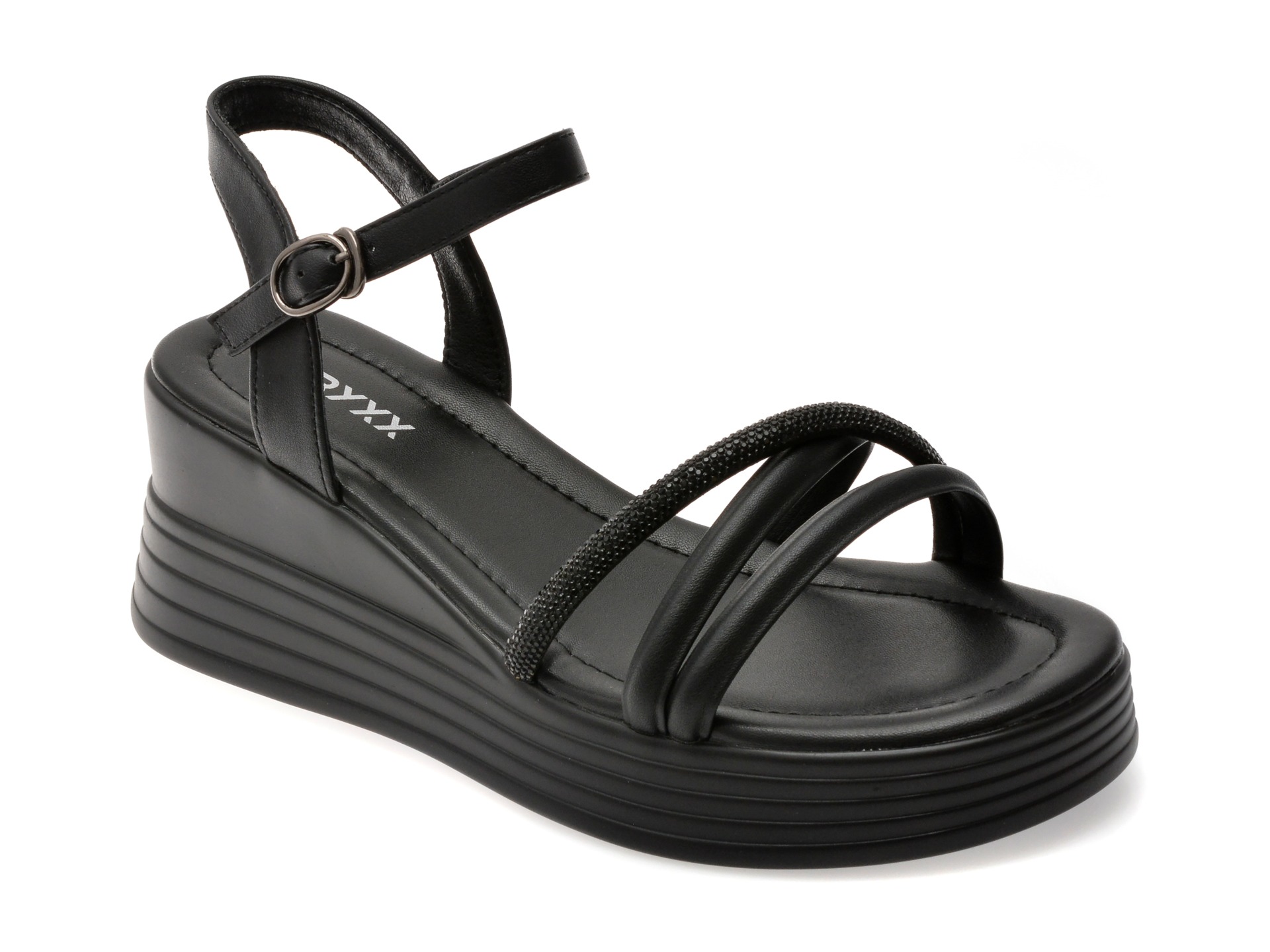 Sandale GRYXX negre, 1328S11, din piele naturala 1 Sandale GRYXX negre