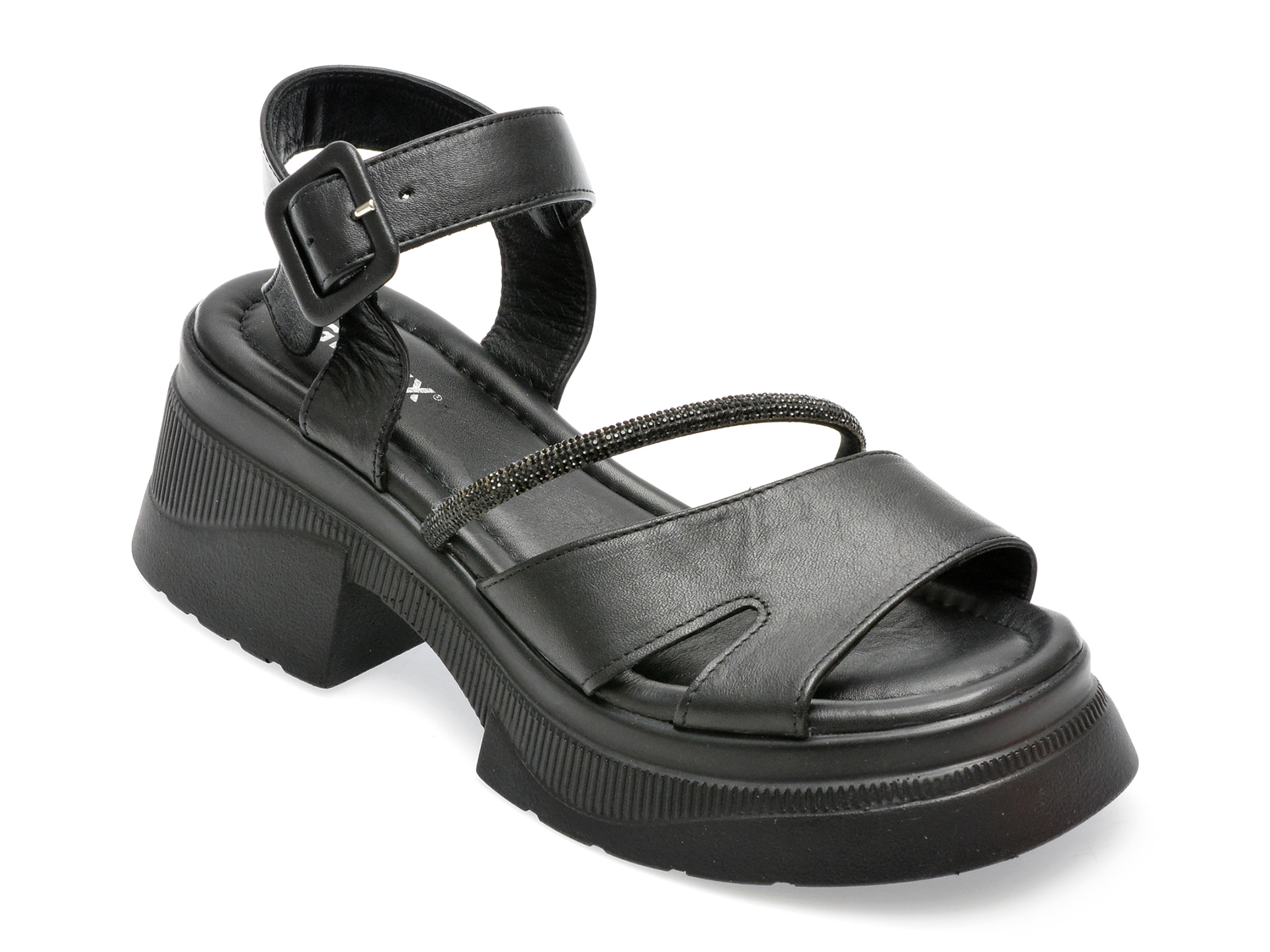 Sandale GRYXX negre, 134701, din piele naturala 1 Sandale GRYXX negre