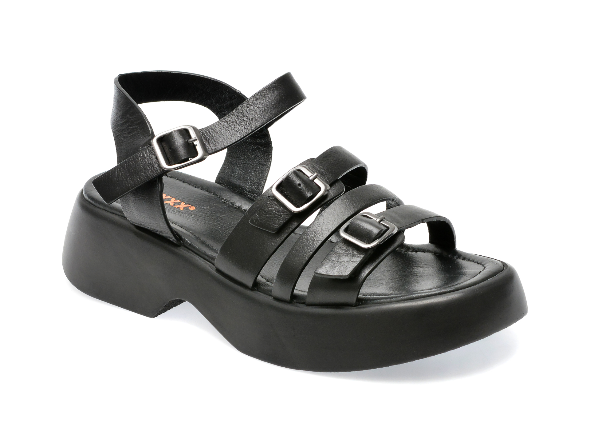 Sandale GRYXX negre, 1763372, din piele naturala 1 Sandale GRYXX negre