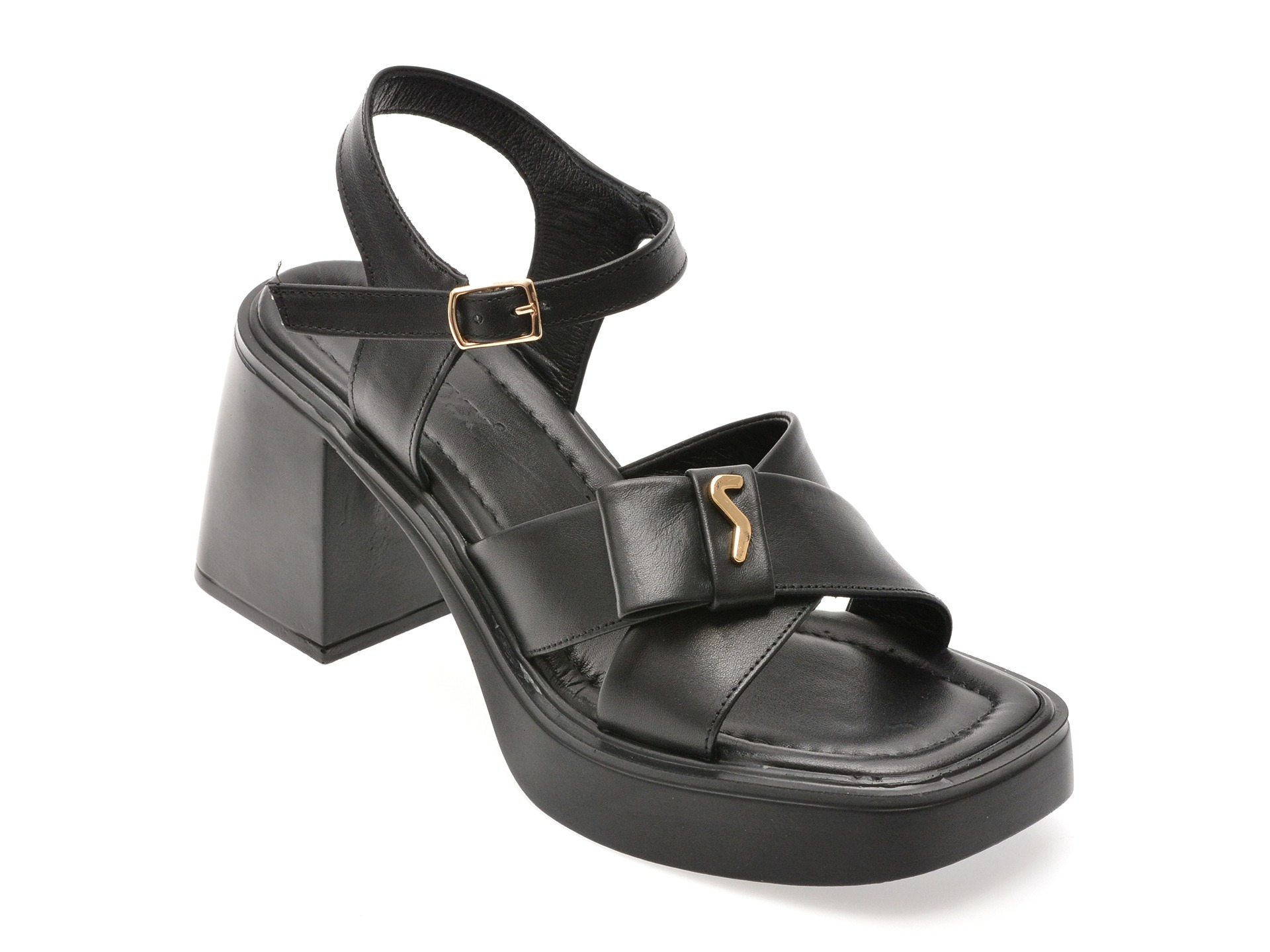 Sandale GRYXX negre, 1763692, din piele naturala 1 Sandale GRYXX negre
