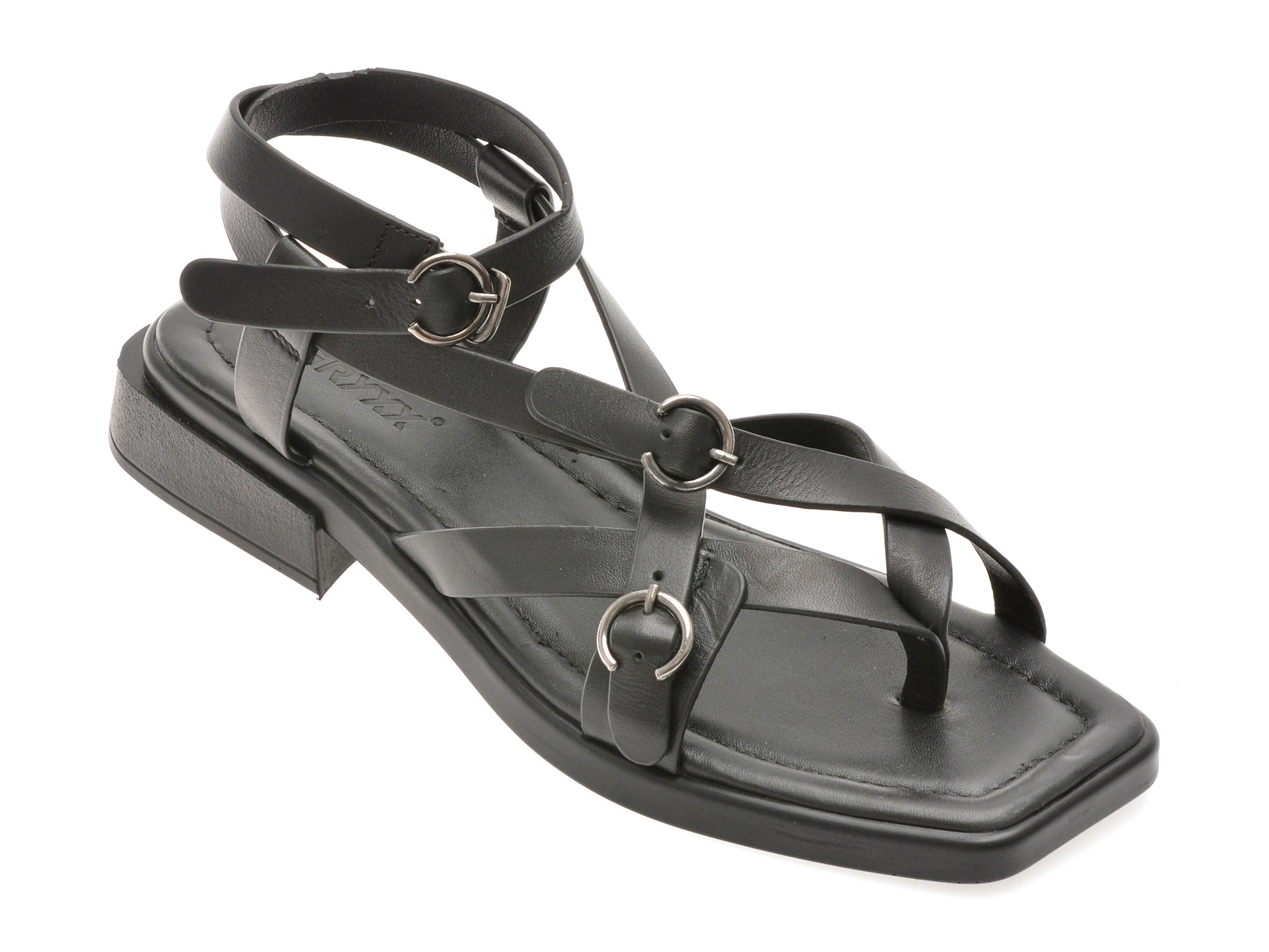 Sandale GRYXX negre, 1766009, din piele naturala 1 Sandale GRYXX negre