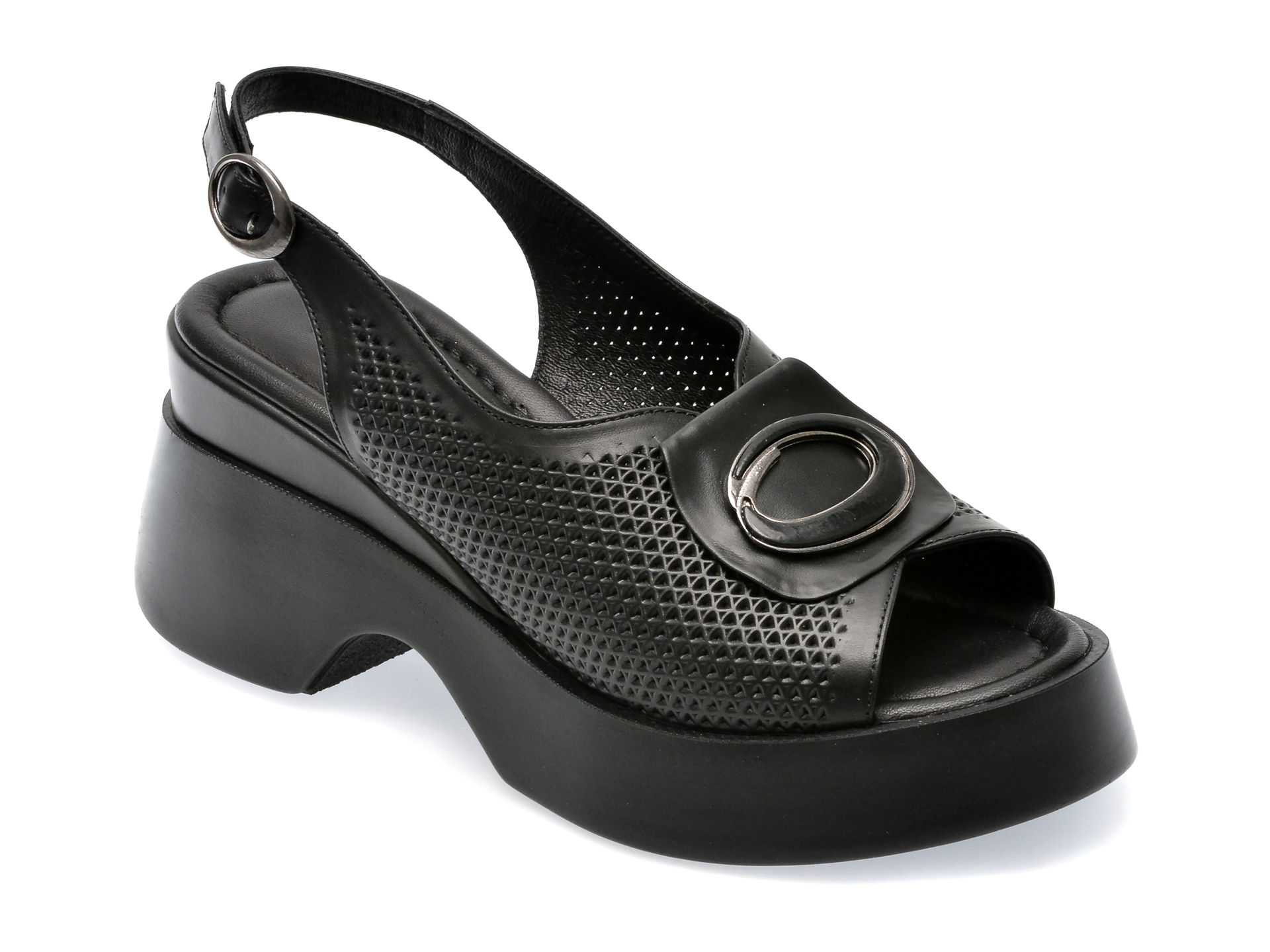 Sandale GRYXX negre, 177136, din piele naturala 1 Sandale GRYXX negre