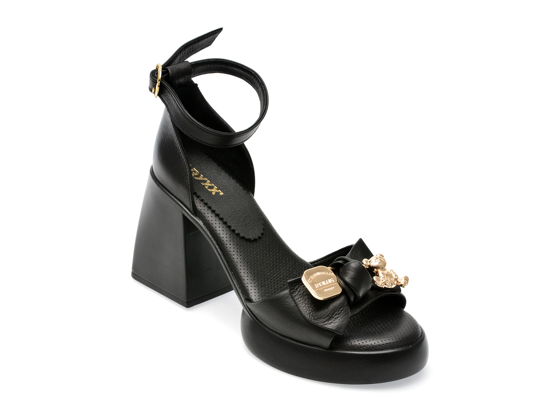 Sandale GRYXX negre, 1787110, din piele naturala 1 Sandale GRYXX negre