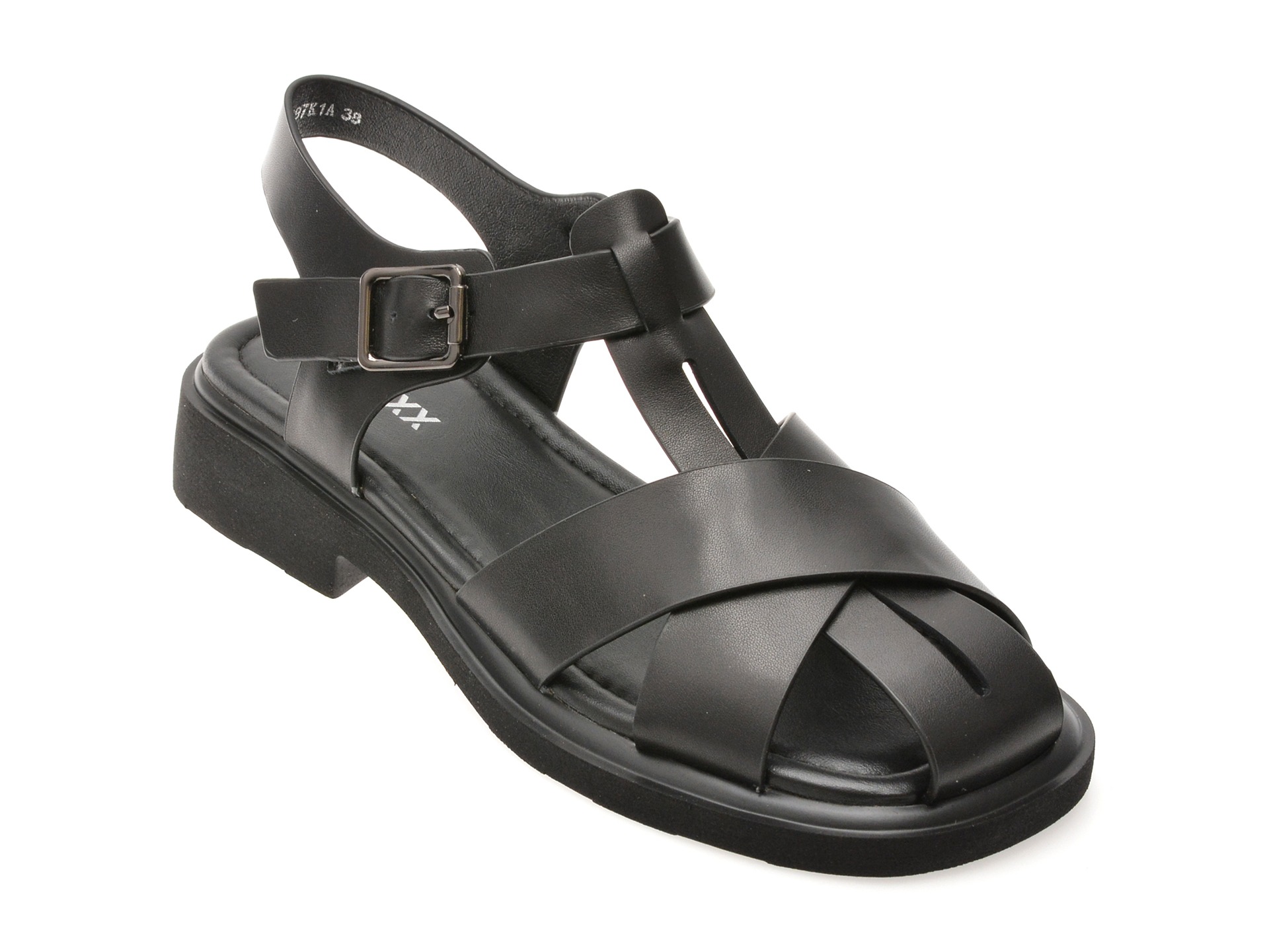 Sandale GRYXX negre, 18297, din piele naturala 1 Sandale GRYXX negre