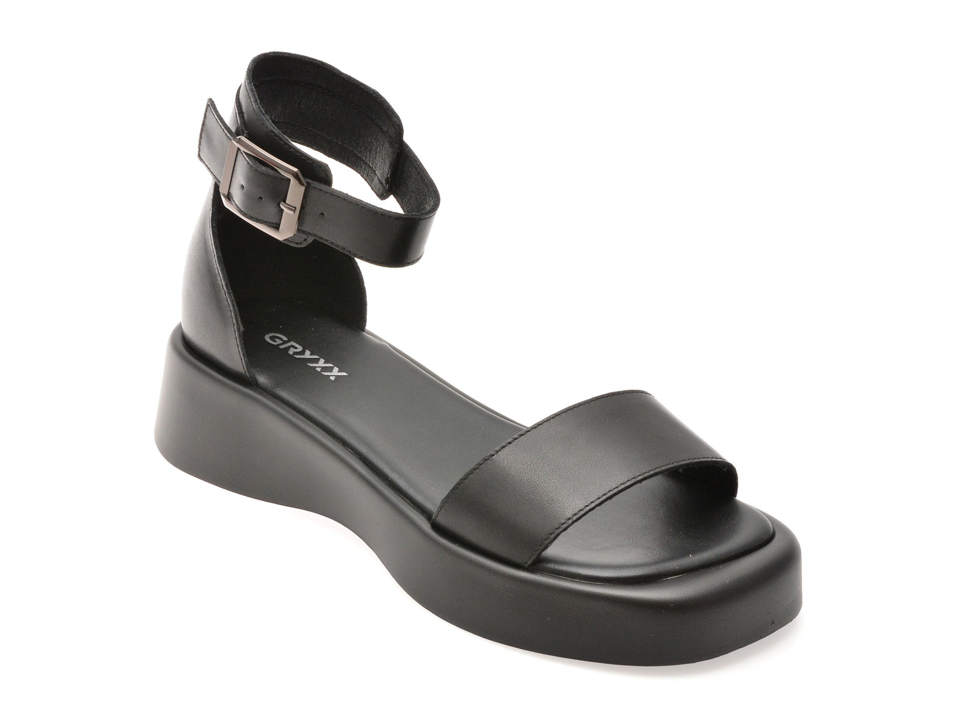 Sandale GRYXX negre, 18308, din piele naturala 1 Sandale GRYXX negre