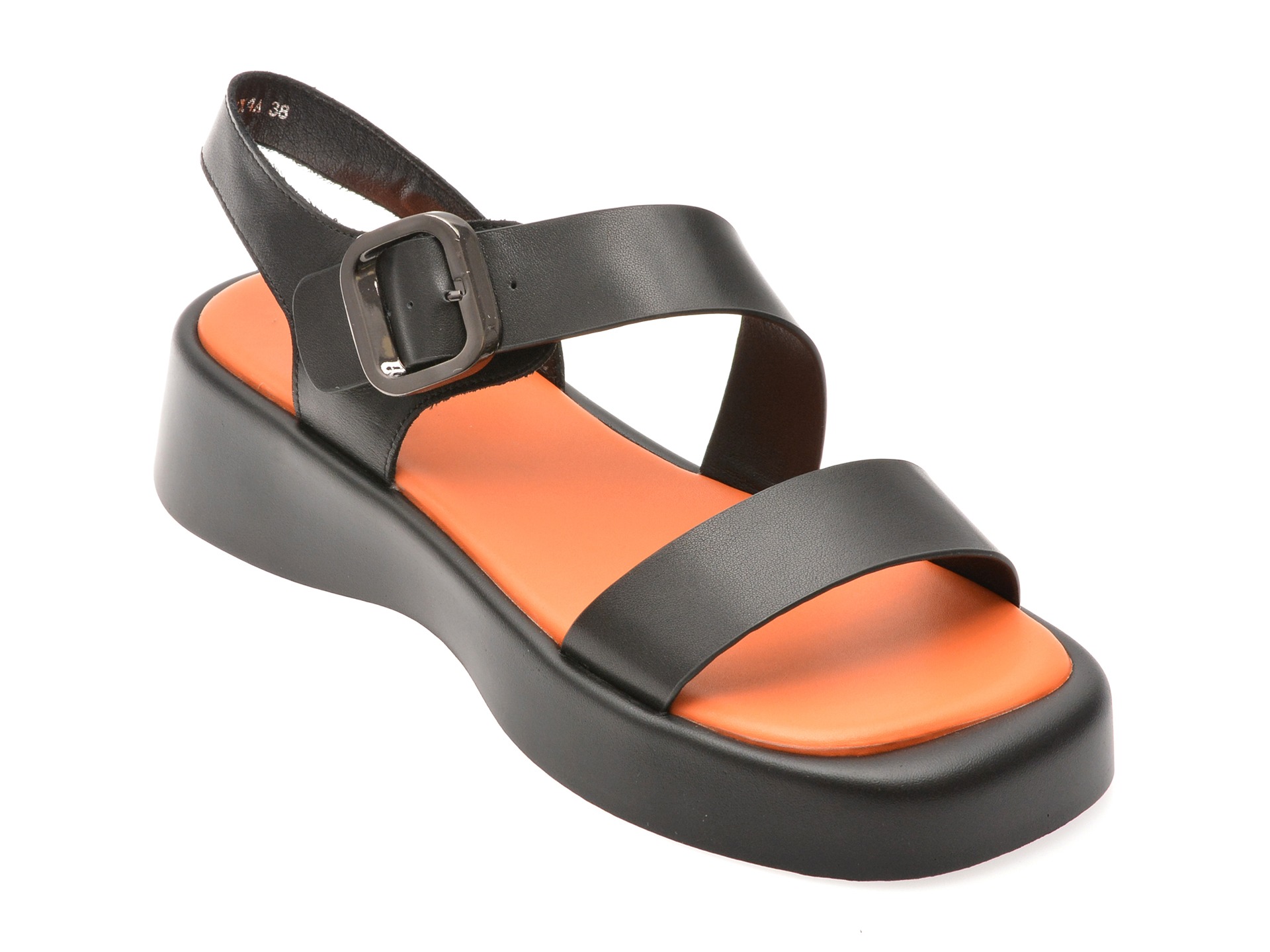 Sandale GRYXX negre, 18308X4, din piele naturala 1 Sandale GRYXX negre