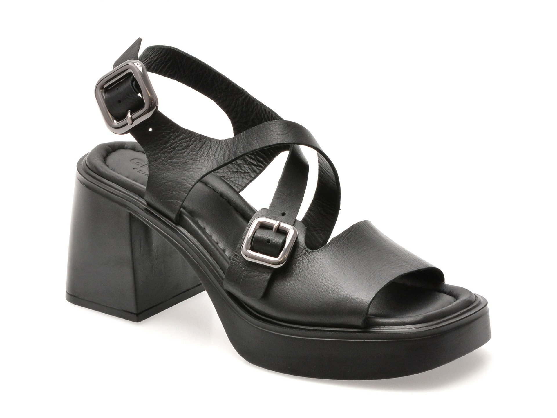 Sandale GRYXX negre, 1914121, din piele naturala 1 Sandale GRYXX negre