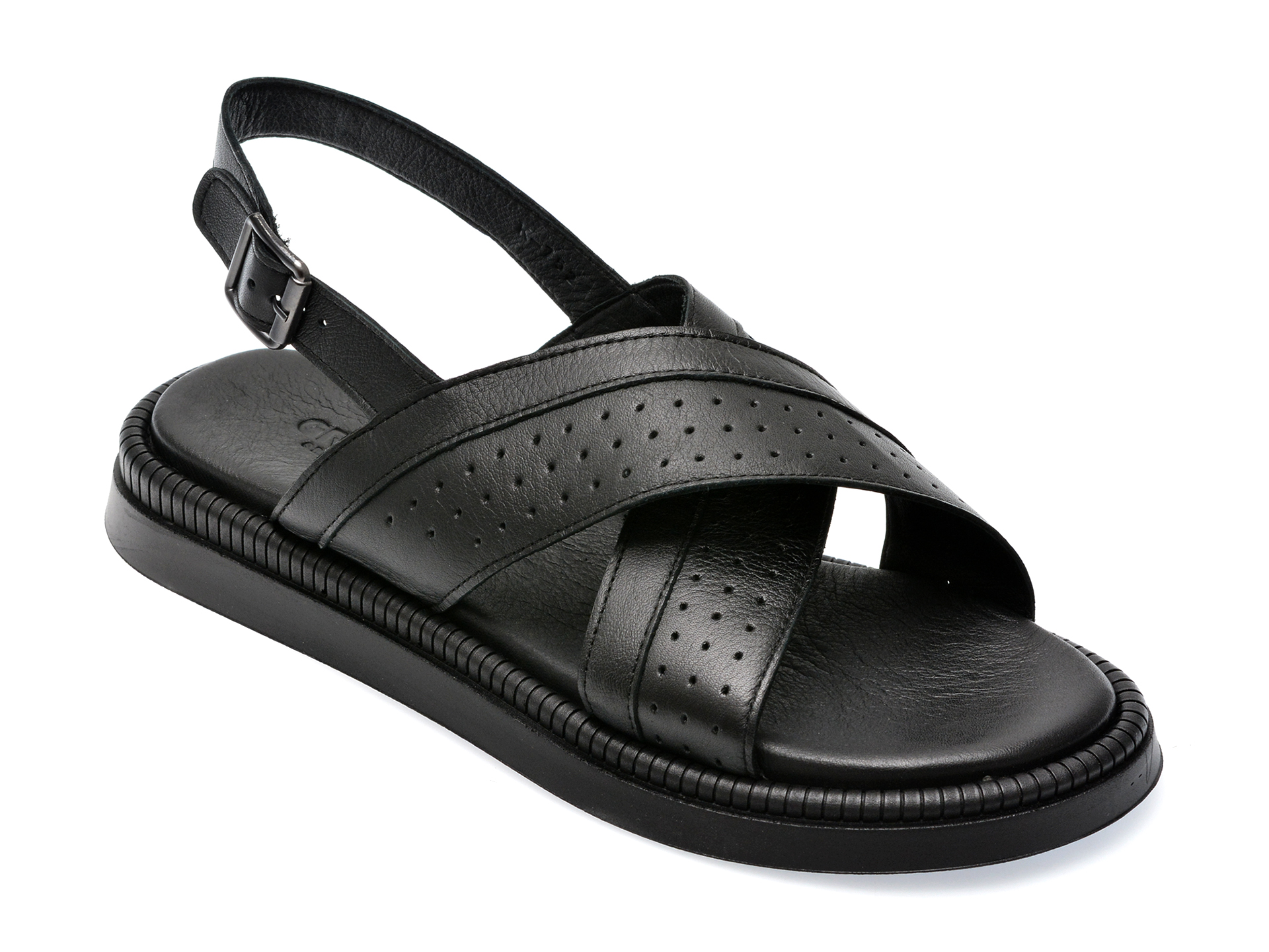 Sandale GRYXX negre, 197521, din piele naturala 1 Sandale GRYXX negre